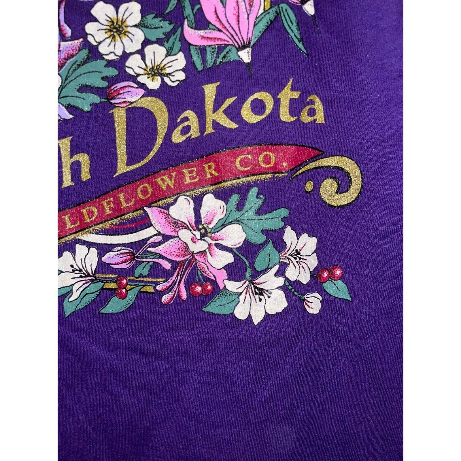 Jerzees Vintage North Dakota Shirt Wildflower Flower Tee 90s VTG M Size US M / EU 48-50 / 2 - 4 Thumbnail