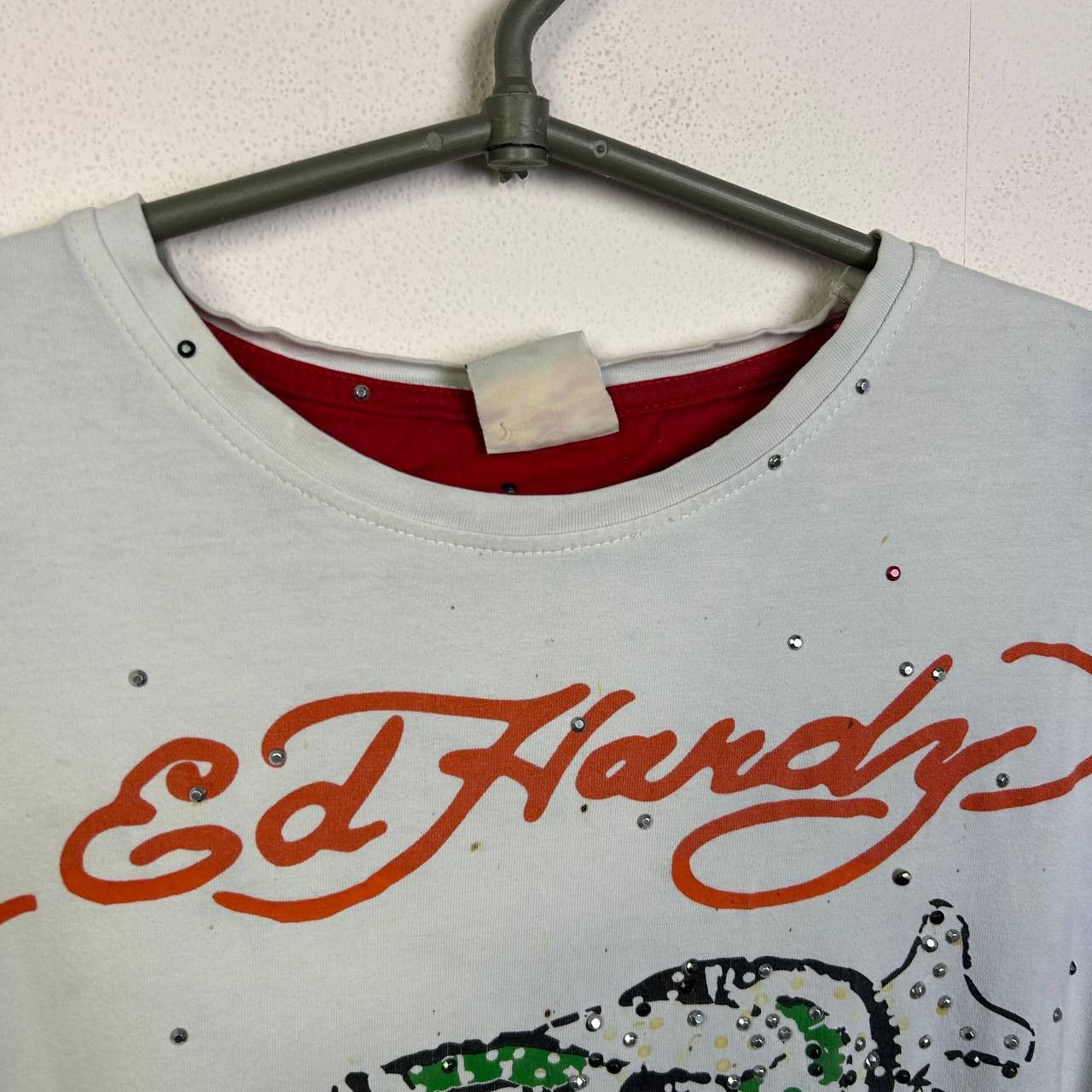 Ed Hardy Vintage Ed Hardy by CHristian Audigier y2k opium tee Size US L / EU 52-54 / 3 - 4 Thumbnail