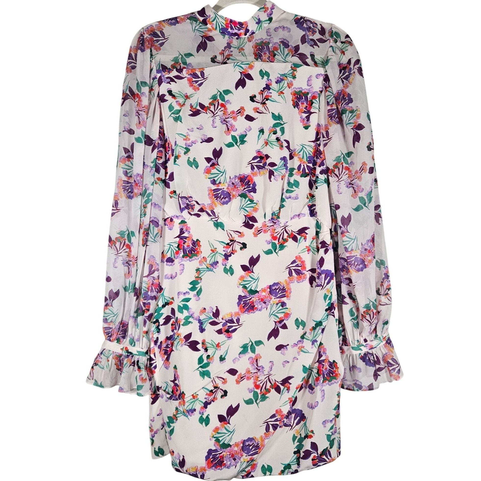 Other Saloni Woman Floral Silk Mini Dress Size 8 Romantic Luxury R Size M / US 6-8 / IT 42-44 - 2 Thumbnail