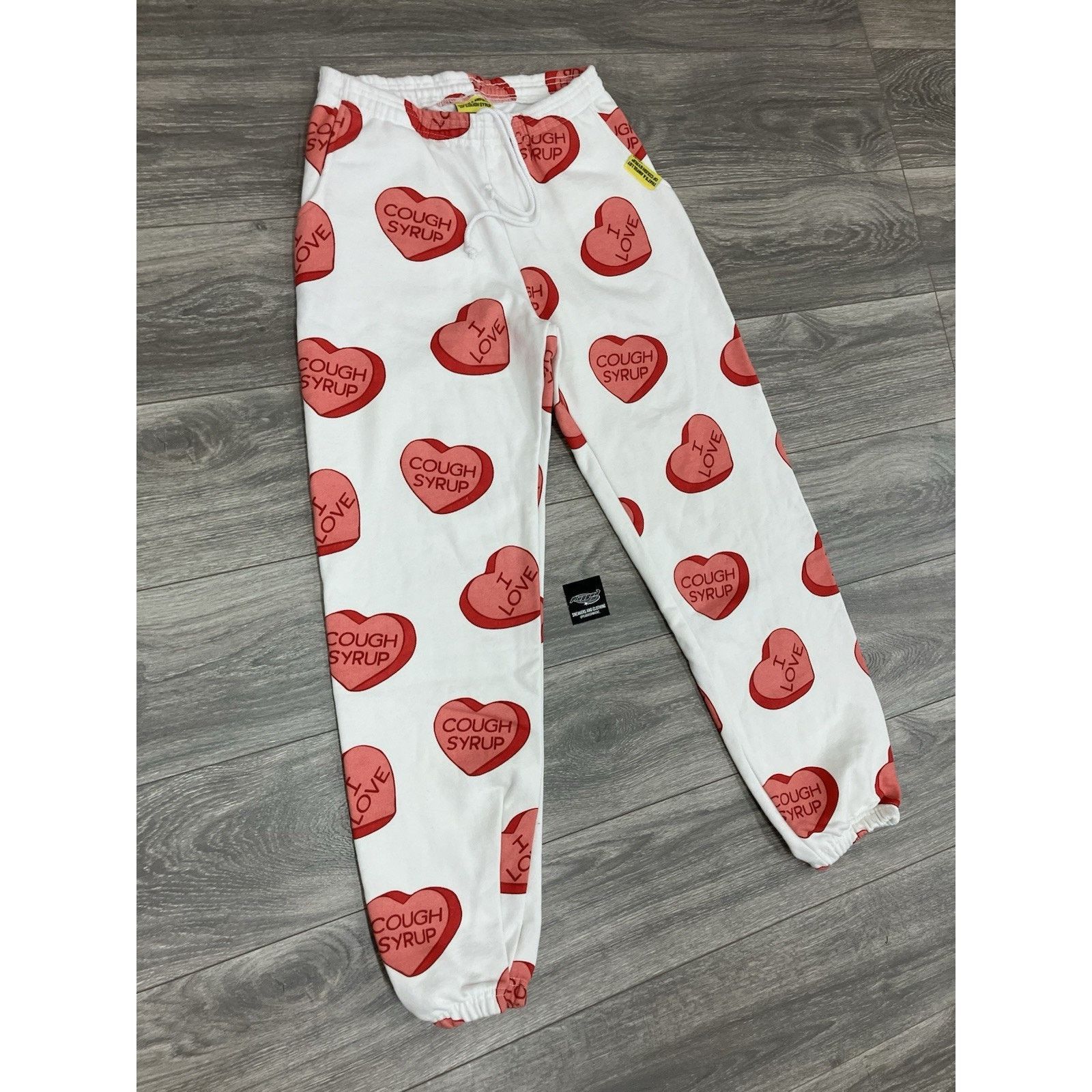 Awful Lot of Cough Syrup Awful Lot Of Cough Syrup Sweatpants ' Valentines ' RARE! NEW Size US 35 - 2 Thumbnail