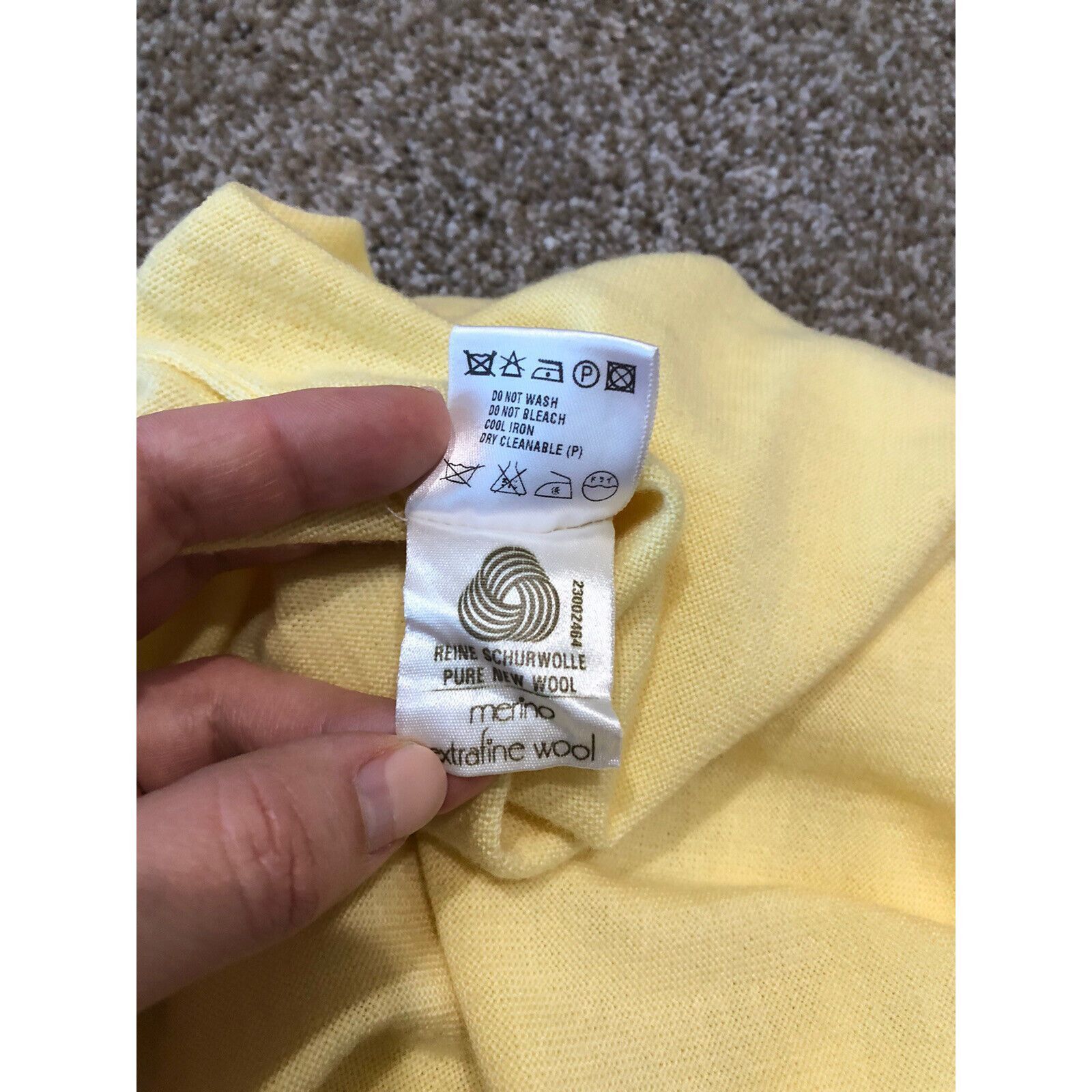 Escada Escada Top Sweater Tank Thin Knit Sleeveless Yellow Wool Siz Size M / US 6-8 / IT 42-44 - 7 Thumbnail