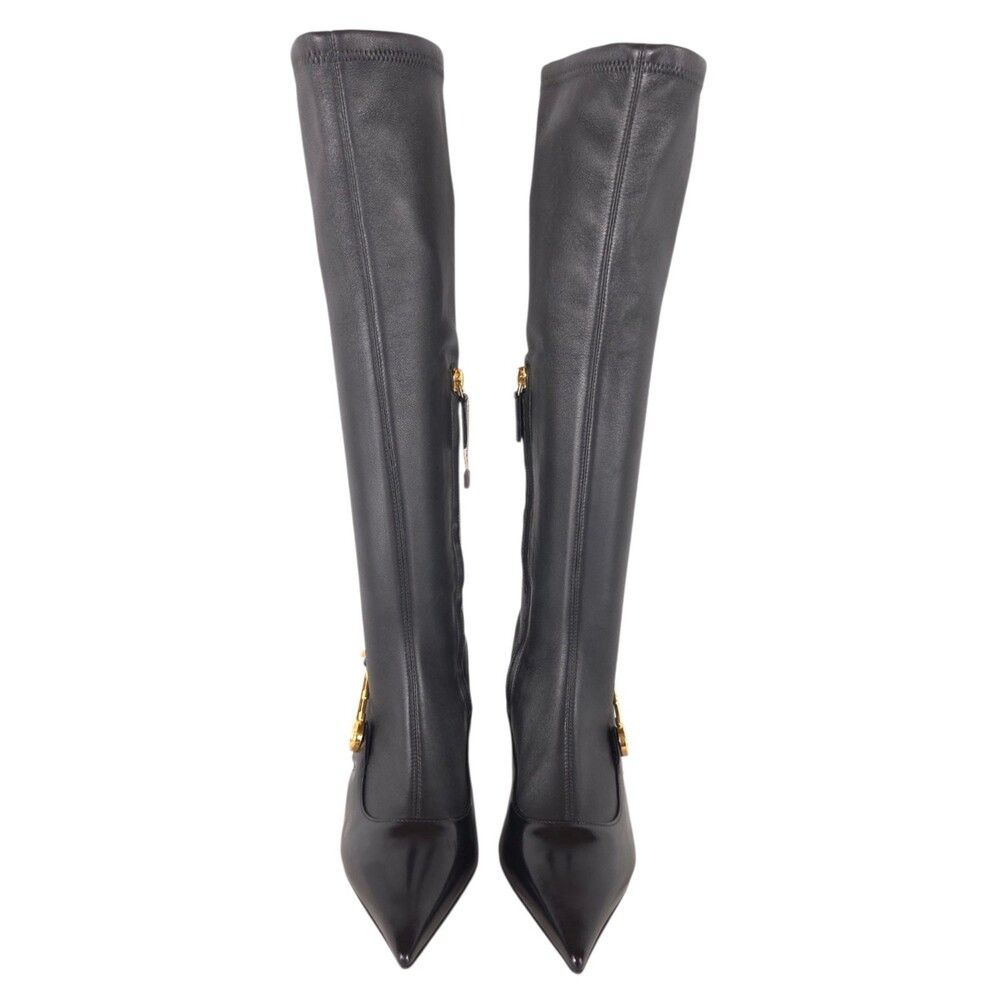 Versace Versace Safety Pin Nappa Stretch Boots US 6 EU 36 Womens Size US 6 / IT 36 - 4 Thumbnail