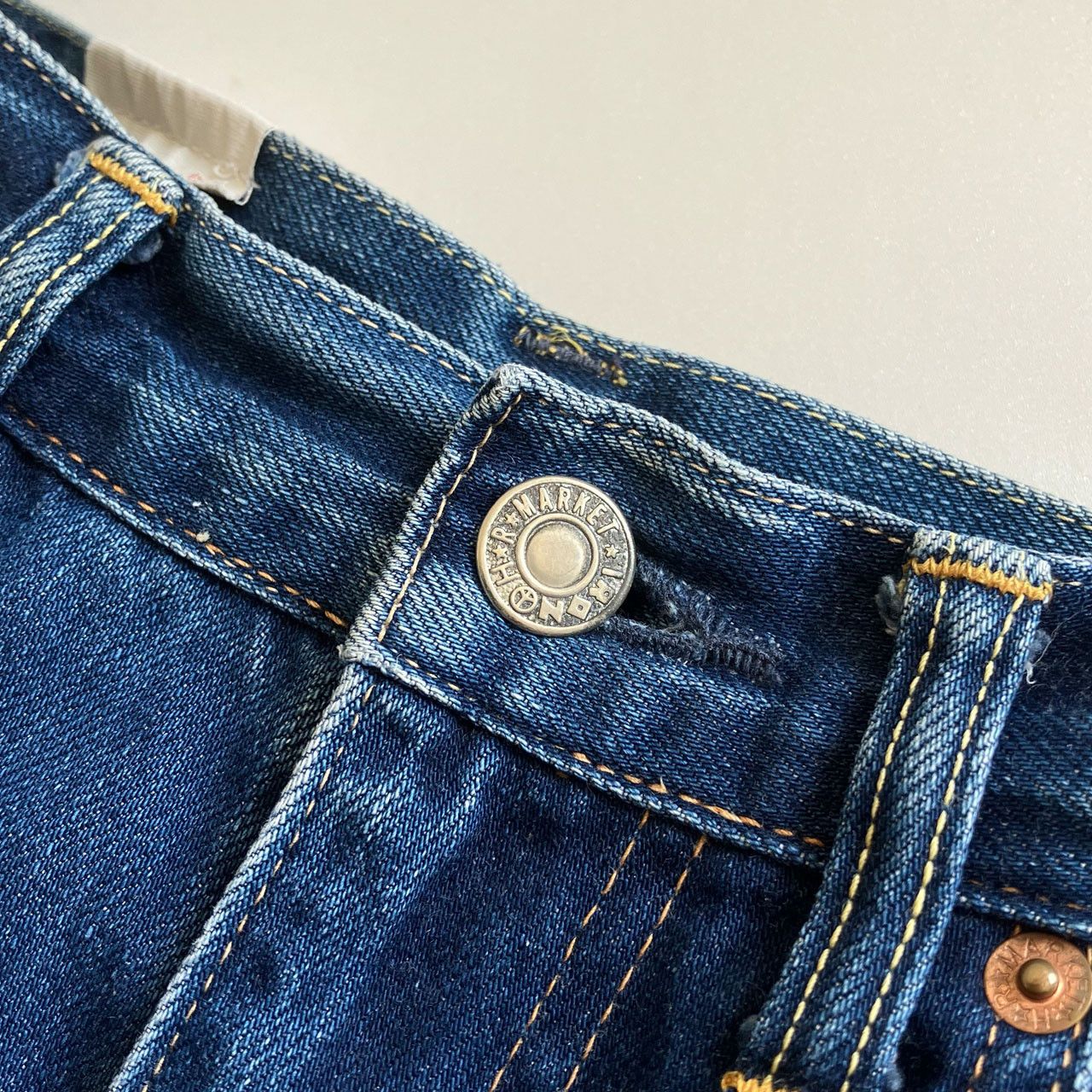 Blue Blue Japan BLUE BLUE Japanese Indigo Denim Jeans Oni-Hige H.R.M Size 27" / US 4 / IT 40 - 6 Thumbnail