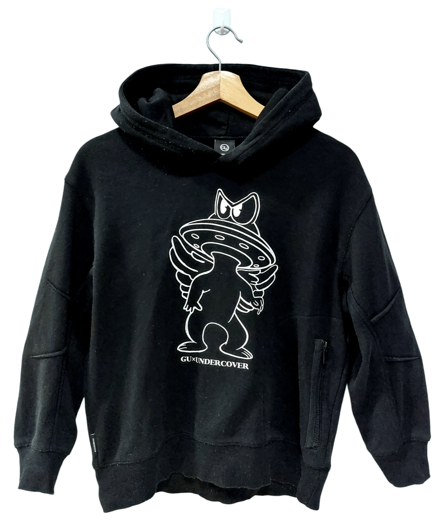 image of Jun Takahashi x Undercover Gu X Undercover Space Man Hoodies in Black, Men's (Size Small)