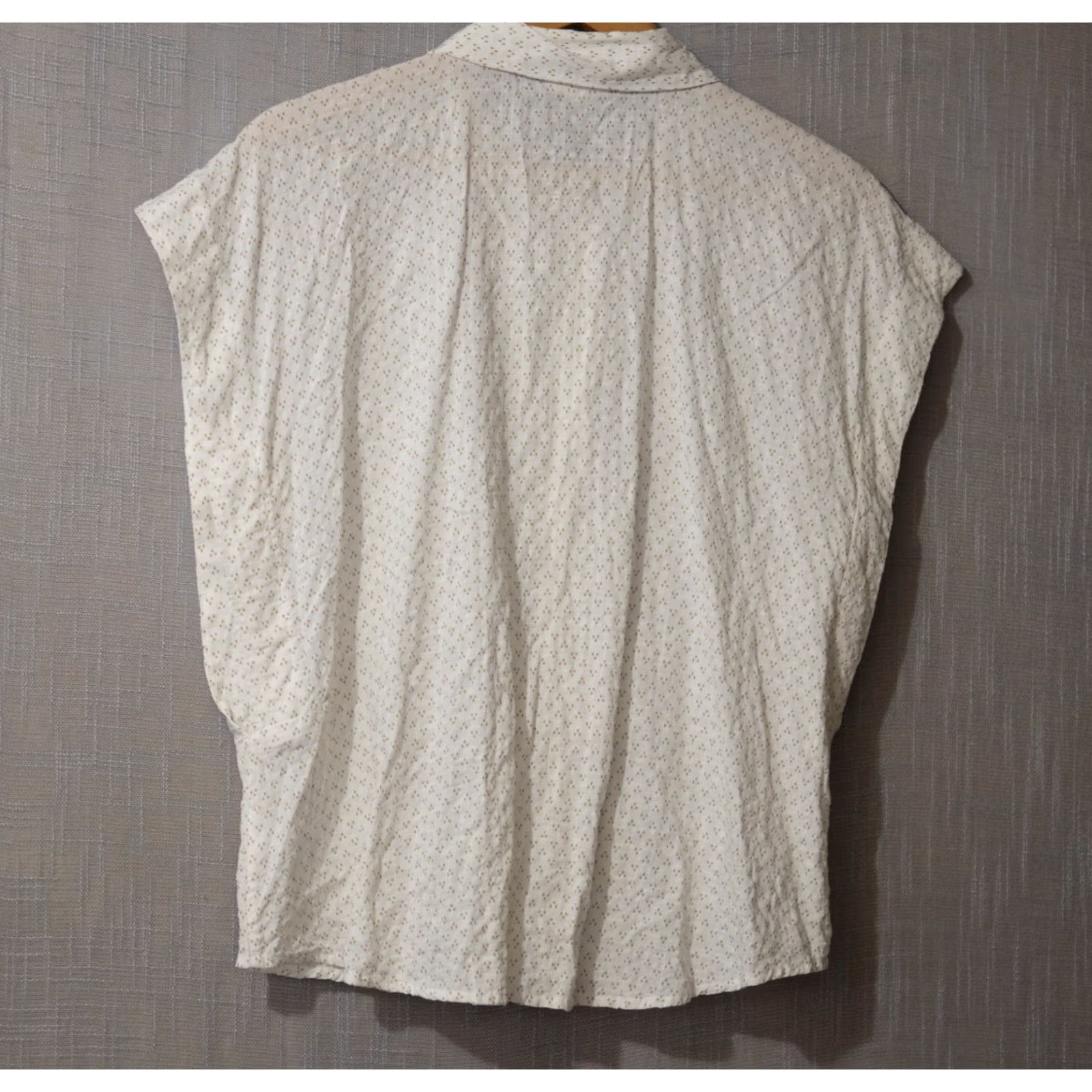 Vintage Nwot! a.n.a. Top Shirt White/Green Button Up Lightweight Women's XXL #H86-11 Shirt Womens XXL White/Dark Green Button-Up Light Weight Size XXL / US 16-18 / IT 52-54 - 5 Thumbnail