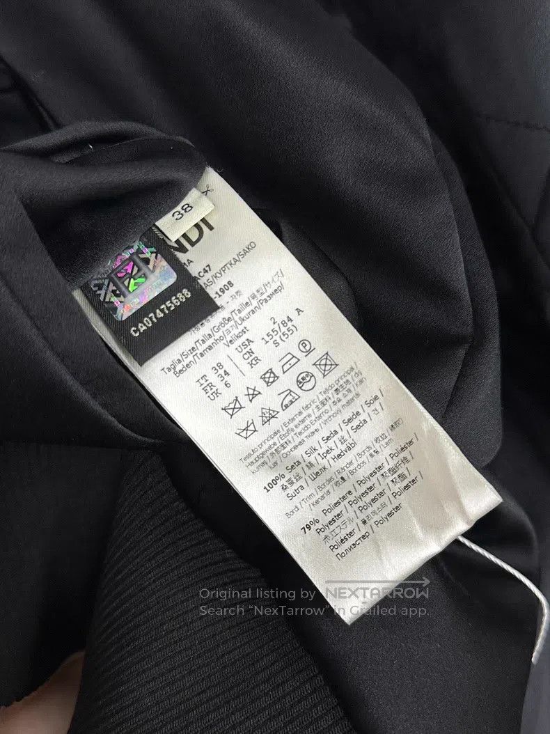 Fendi Fendi Black Silk Pink Two-Sided Wear Jacket Size XS / US 0-2 / IT 36-38 - 8 Thumbnail