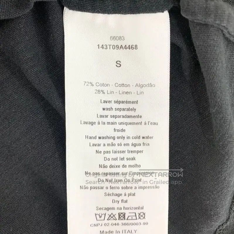 Dior Dior Black Cotton Women's T. Size S / US 4 / IT 40 - 7 Thumbnail