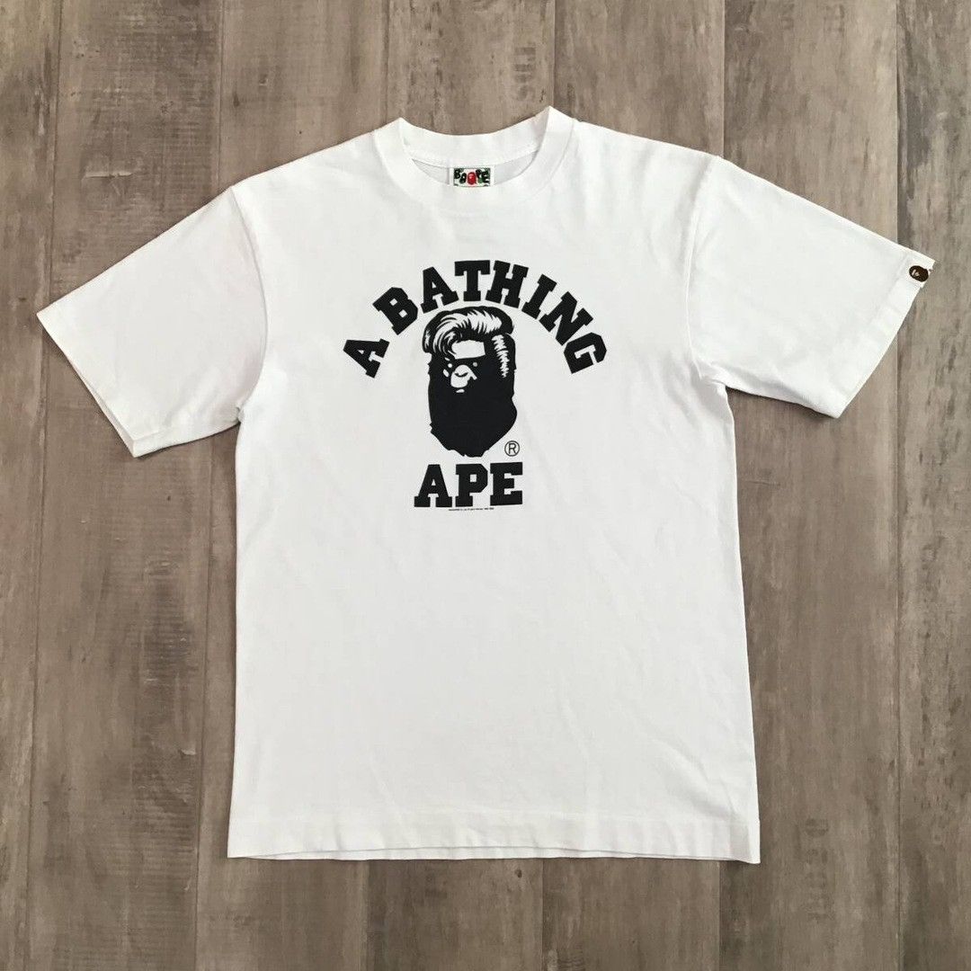 Bape × Swarovski 2008 BAPE Harajuku College Logo Swarovski T-shirt APE NIGO Size US S / EU 44-46 / 1 - 2 Thumbnail