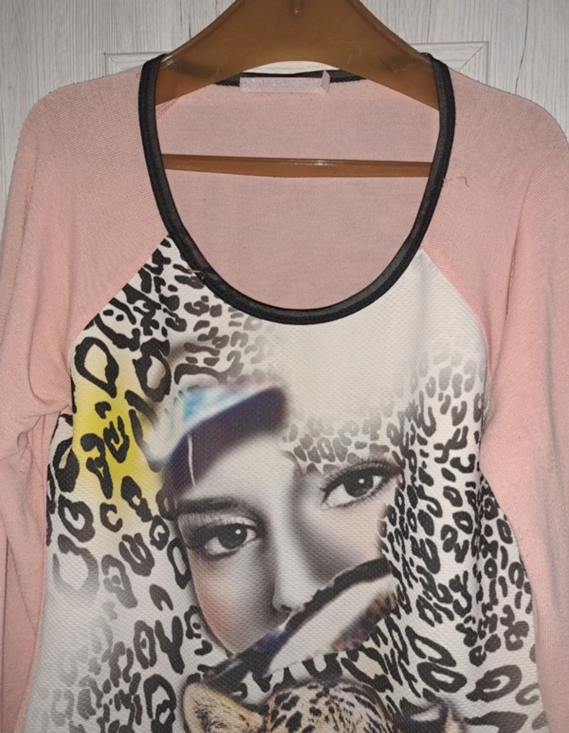 Vintage Vintage Y2K thin sweater blouse woman face Size S / US 4 / IT 40 - 2 Thumbnail
