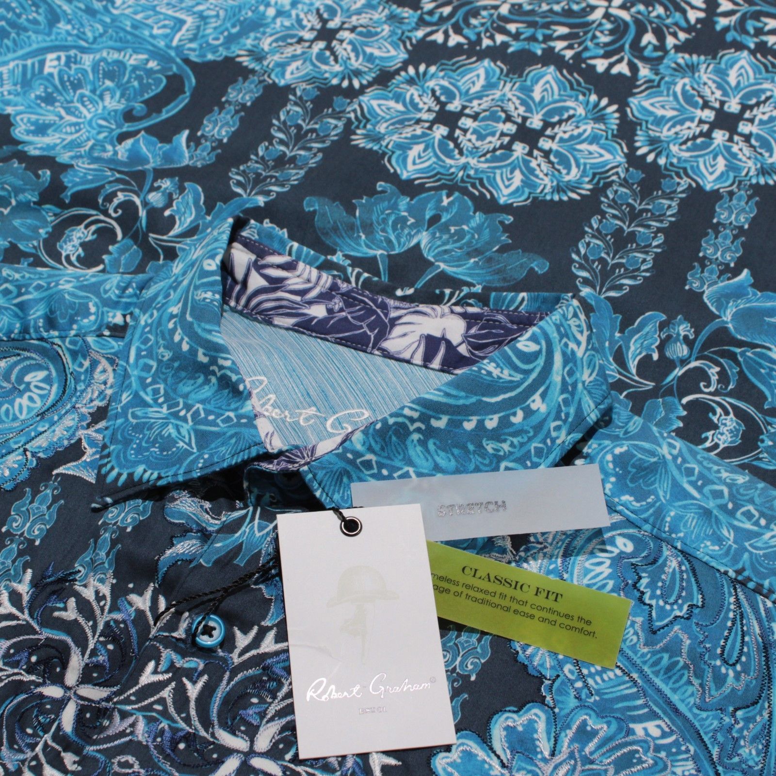 Robert Graham Robert Graham New with tags Shirt Size XL US In Blue Size US XL / EU 56 / 4 - 1 Thumbnail
