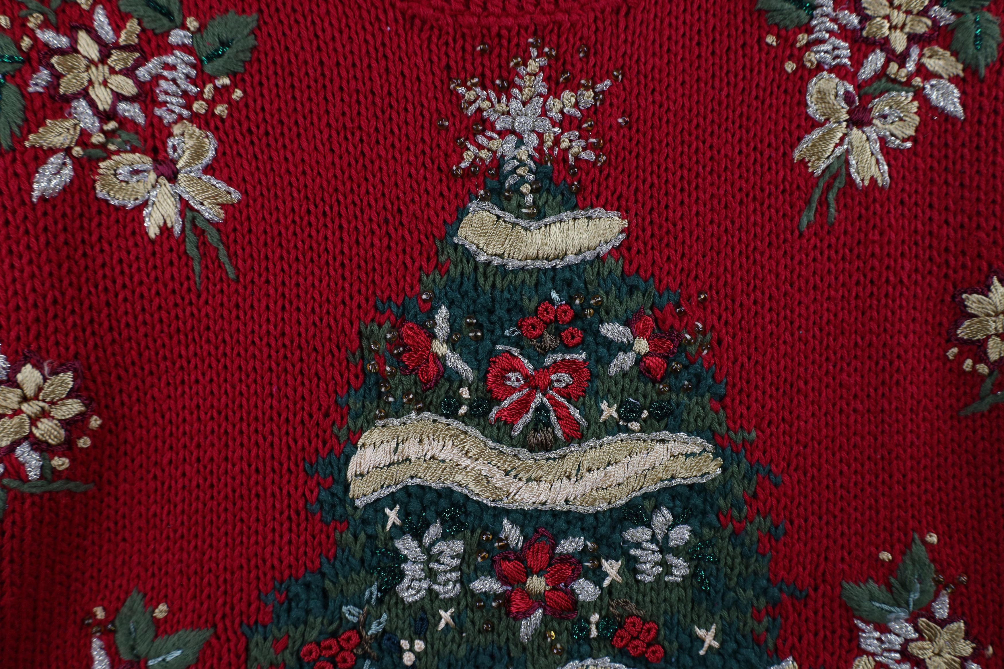 Vintage Vintage 90s Streetwear Heavyweight Christmas Knit Sweater Size XL / US 12-14 / IT 48-50 - 6 Thumbnail