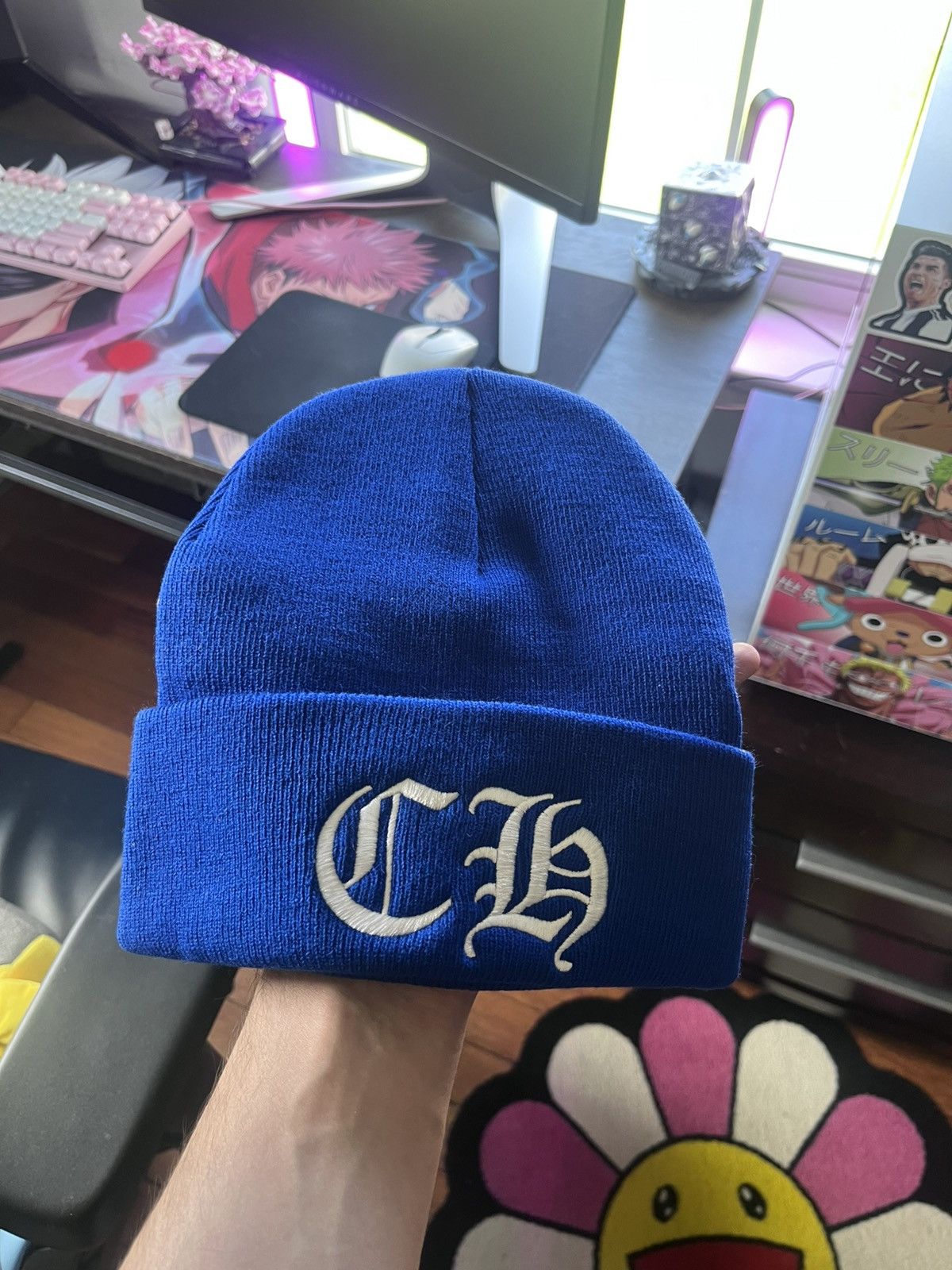 Chrome Hearts Chrome Hearts Blue Watch Cap Beanie Size ONE SIZE - 1 Thumbnail