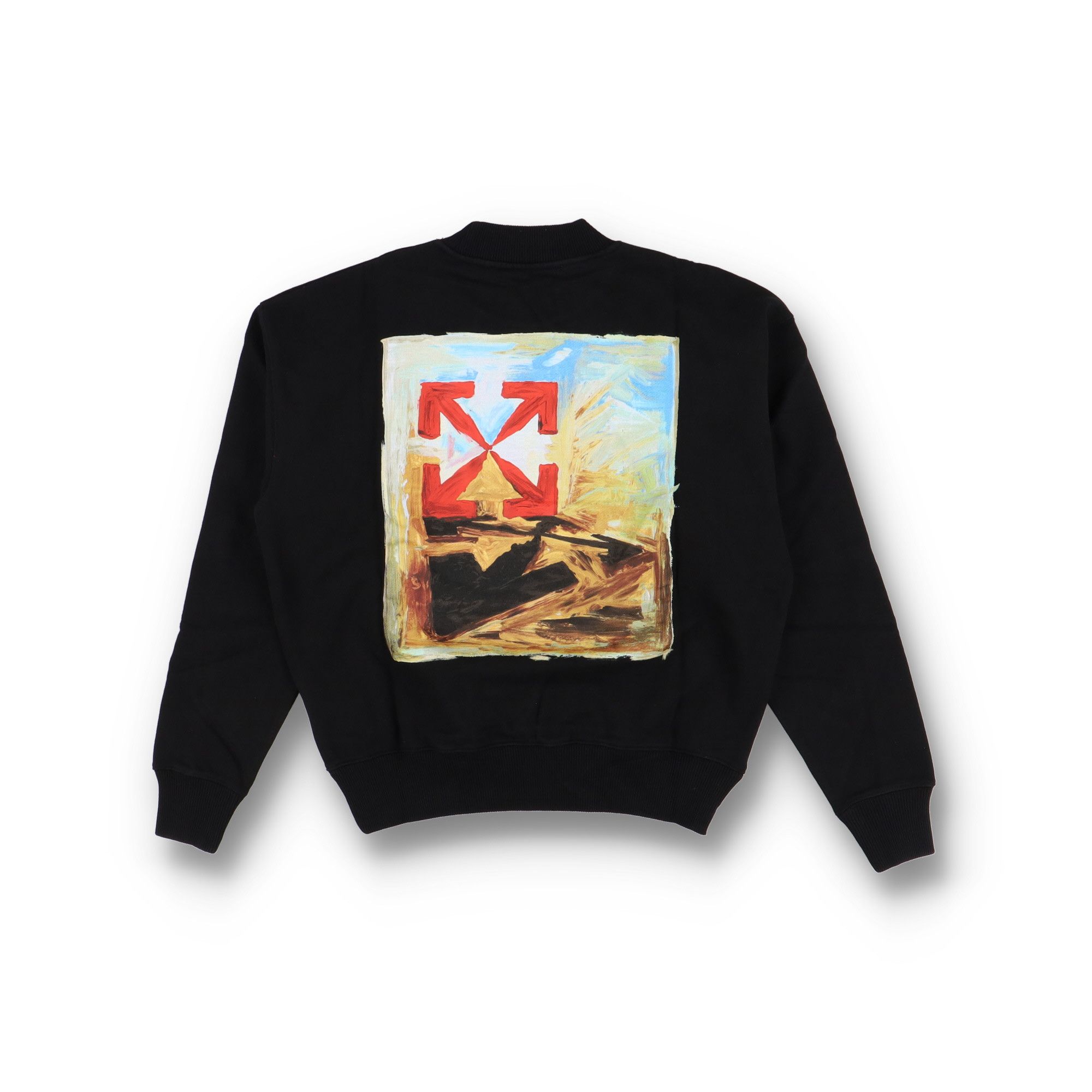 Off-White Black Arrows on Canvas Oversized Skate Sweatshirt Size XXS / US 00 / IT 34 - 1 Thumbnail