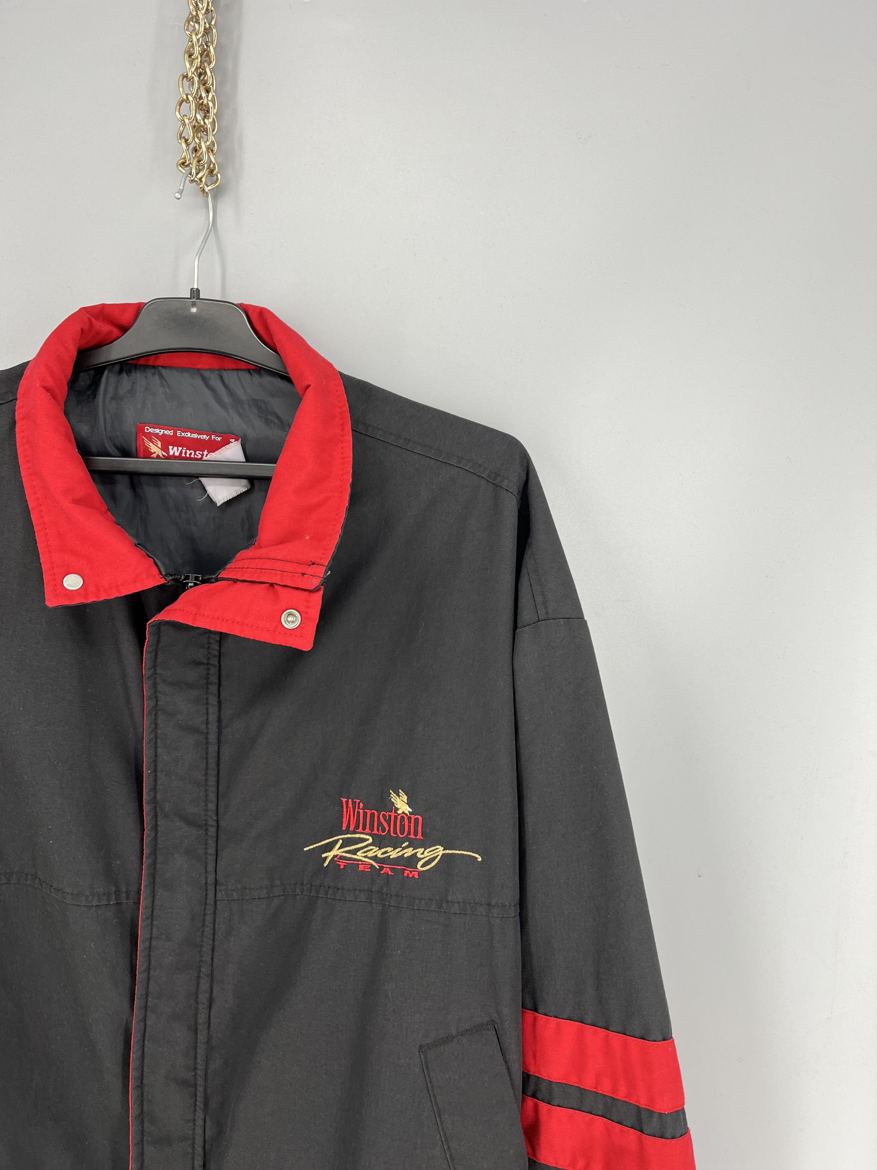 Vintage Winston by Swingster Mens Jacket Unknown Black Zip Up Racing Size US XL / EU 56 / 4 - 5 Thumbnail
