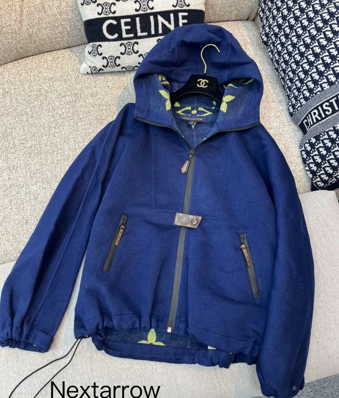 Louis Vuitton Louis Vuitton blue hooded wool jacket2412-Nextarrow Size US S / EU 44-46 / 1 - 1 Thumbnail