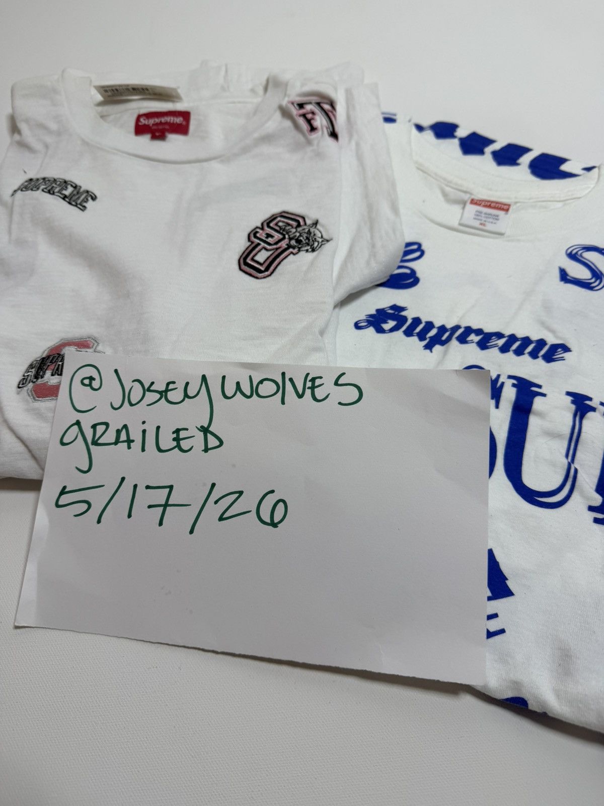 Supreme University S/S Top Tee & Supreme Multi Logo T Size US XL / EU 56 / 4 - 3 Thumbnail