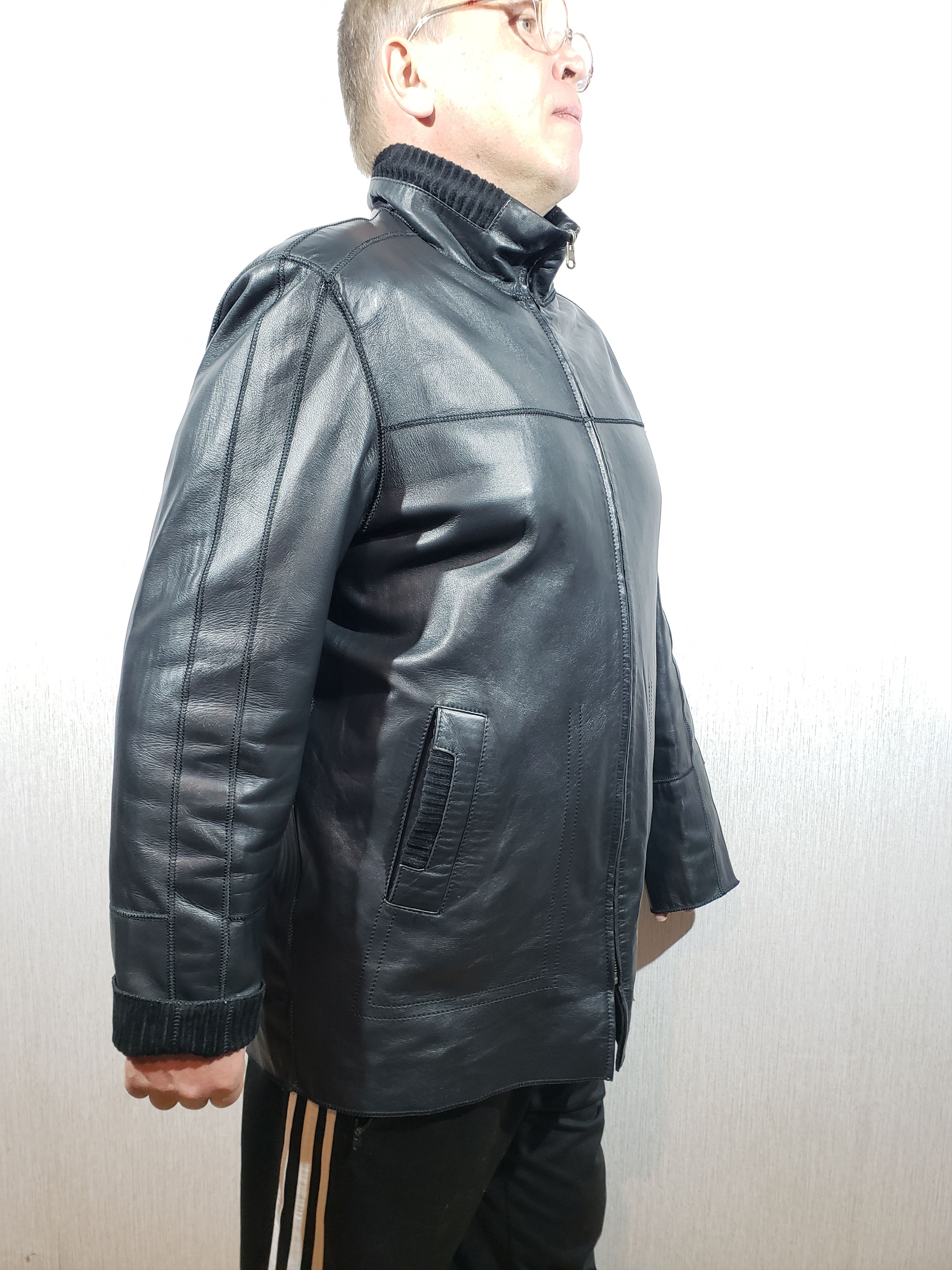 Other Two-sided men's leather jacket. Size US L / EU 52-54 / 3 - 3 Thumbnail