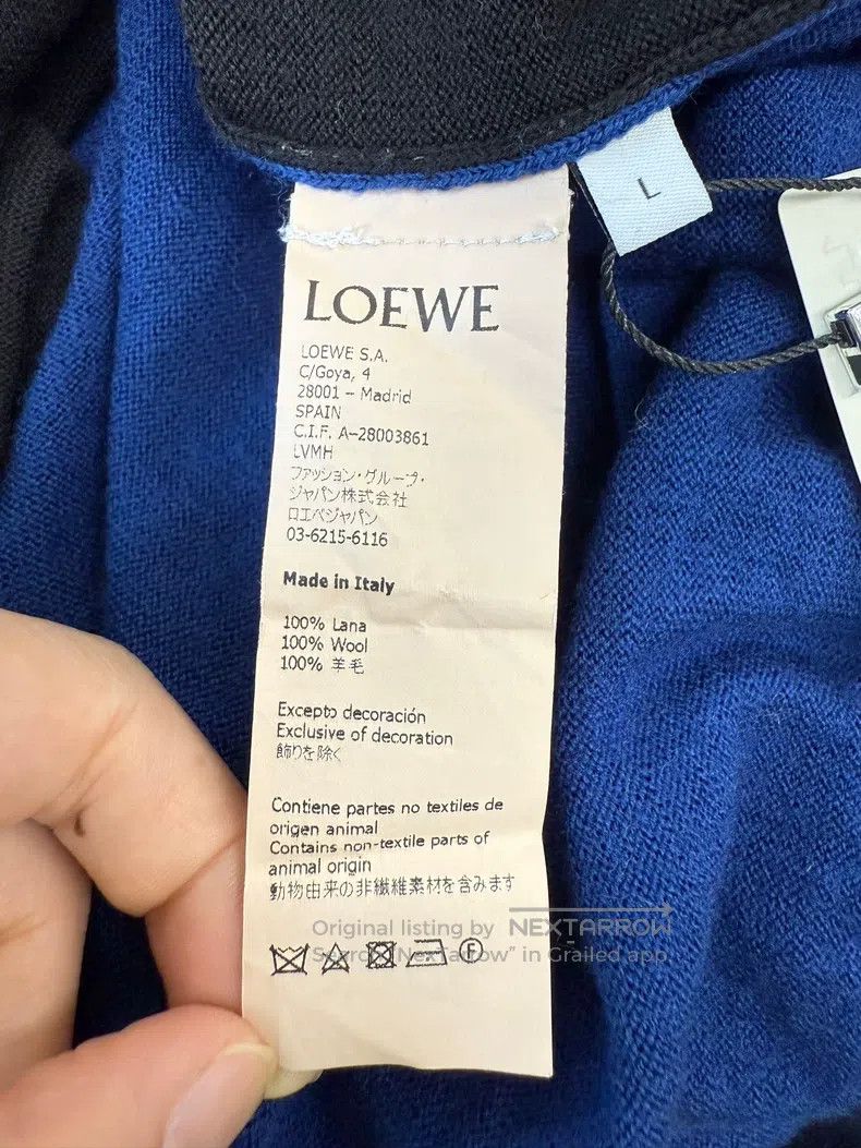 Loewe Loewe Navy and black combined knit sweater Size US L / EU 52-54 / 3 - 4 Thumbnail