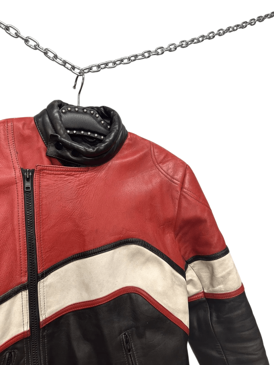 NASCAR Y2K Marlboro racing moto leather jacket vintage Size US S / EU 44-46 / 1 - 7 Thumbnail