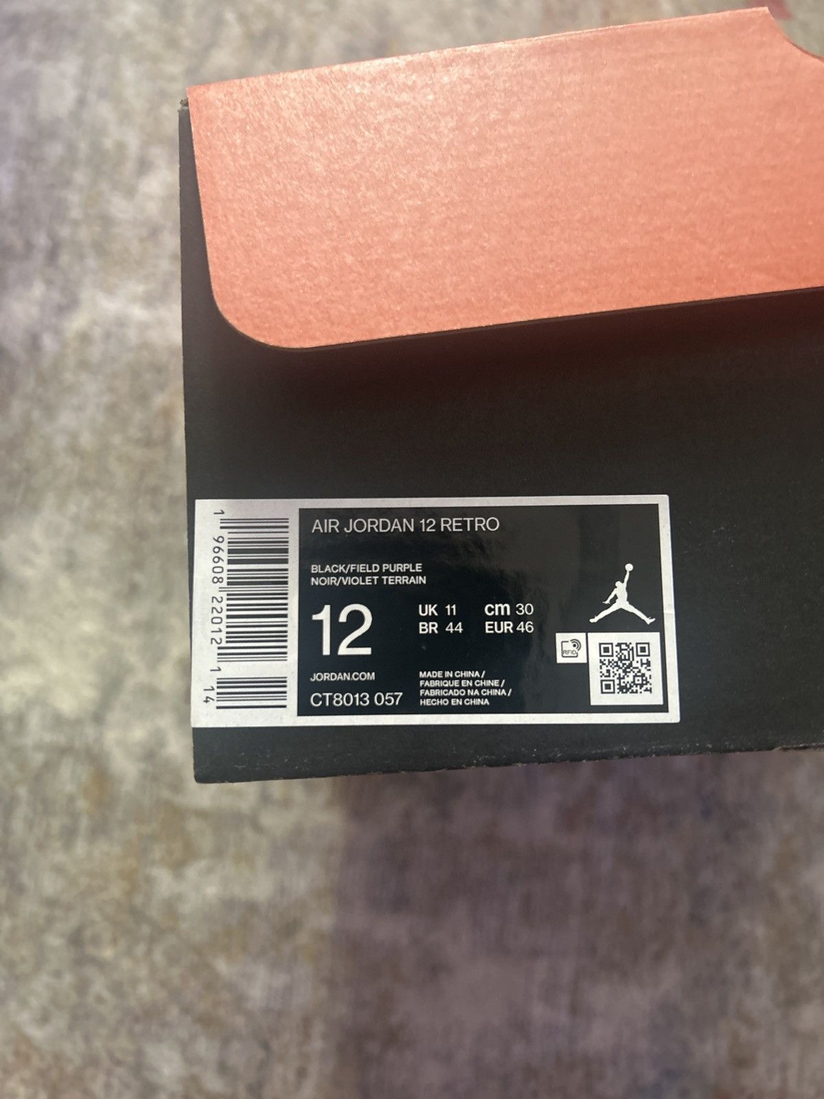 Jordan Brand Air Jordan 12 "Field Purple" Size US 12 / EU 45 - 6 Thumbnail