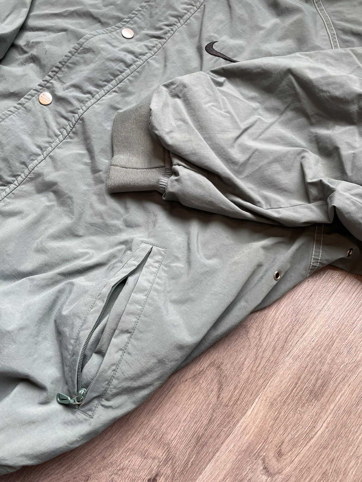 Nike × Vintage Vintage 90’s Nike “Button up” Light Jacket (Sz.XL) Size US XL / EU 56 / 4 - 4 Thumbnail