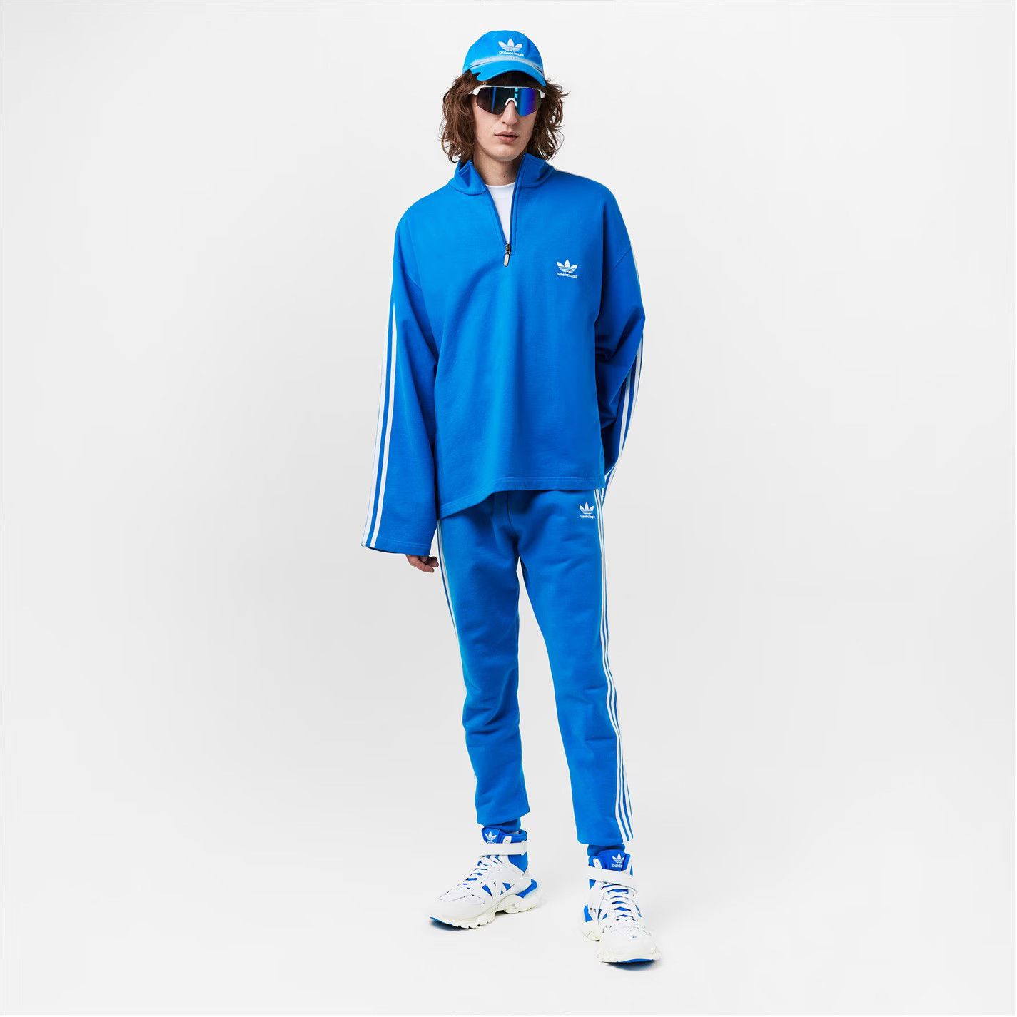 Balenciaga o1g2r1mq0226 Leggings In Blue/White Size US 28 / EU 44 - 6 Thumbnail