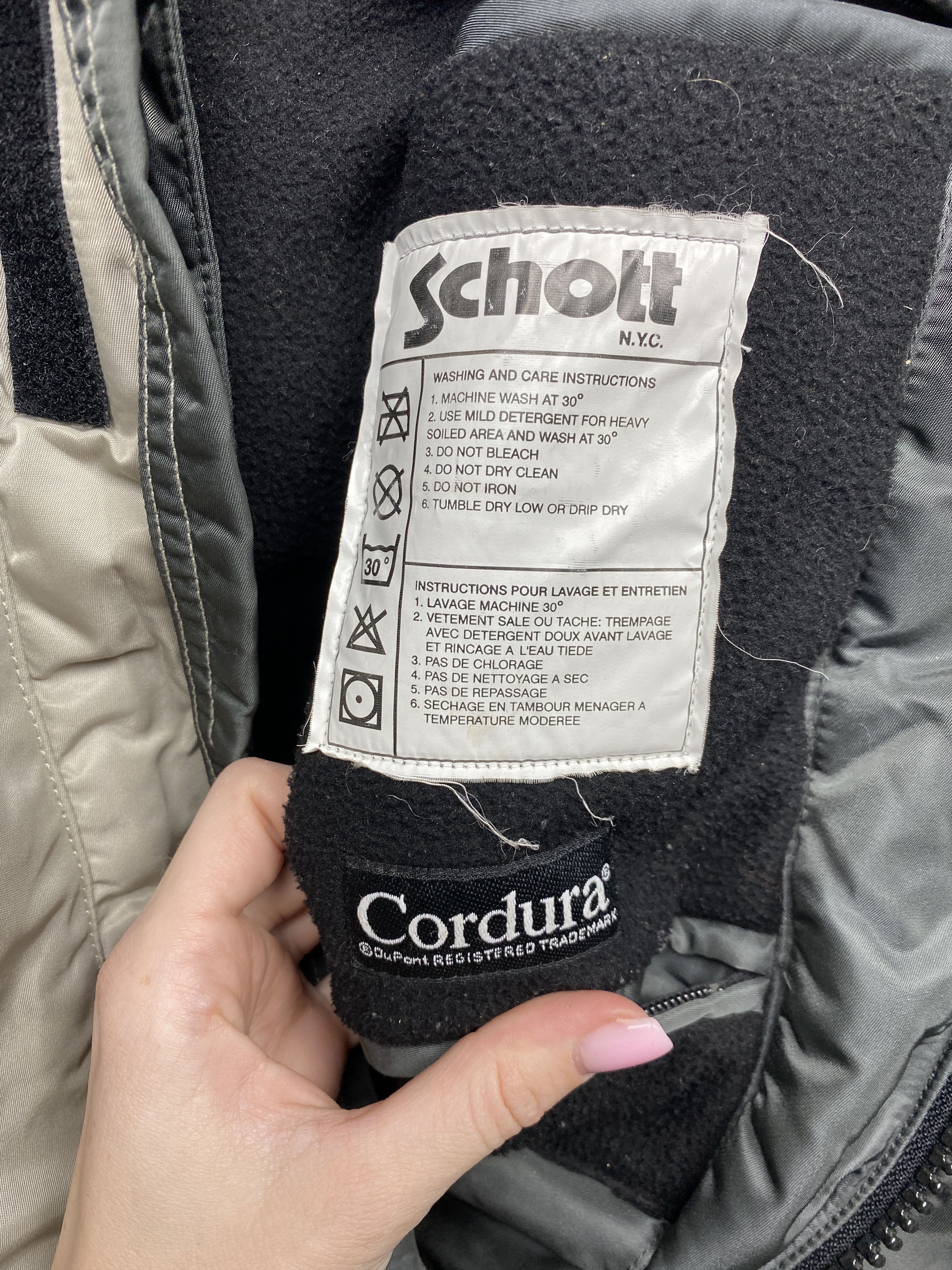 Schott Schott Vintage Mens Winter Cordura Jacket Size US M / EU 48-50 / 2 - 9 Thumbnail
