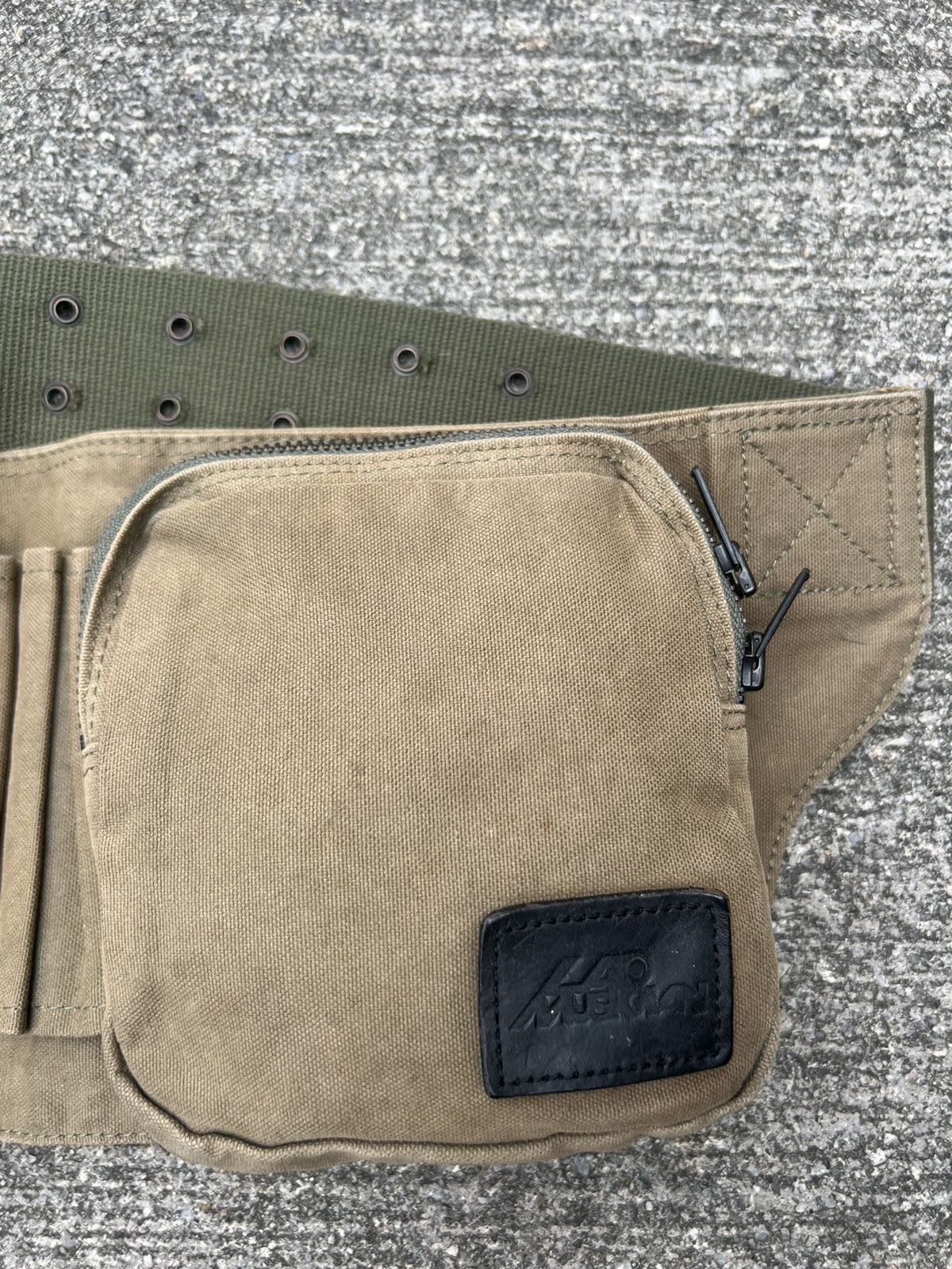 Lad Musician Vintage Lad Musician Faded Olive Green Military Chest Bag Size ONE SIZE - 11 Thumbnail