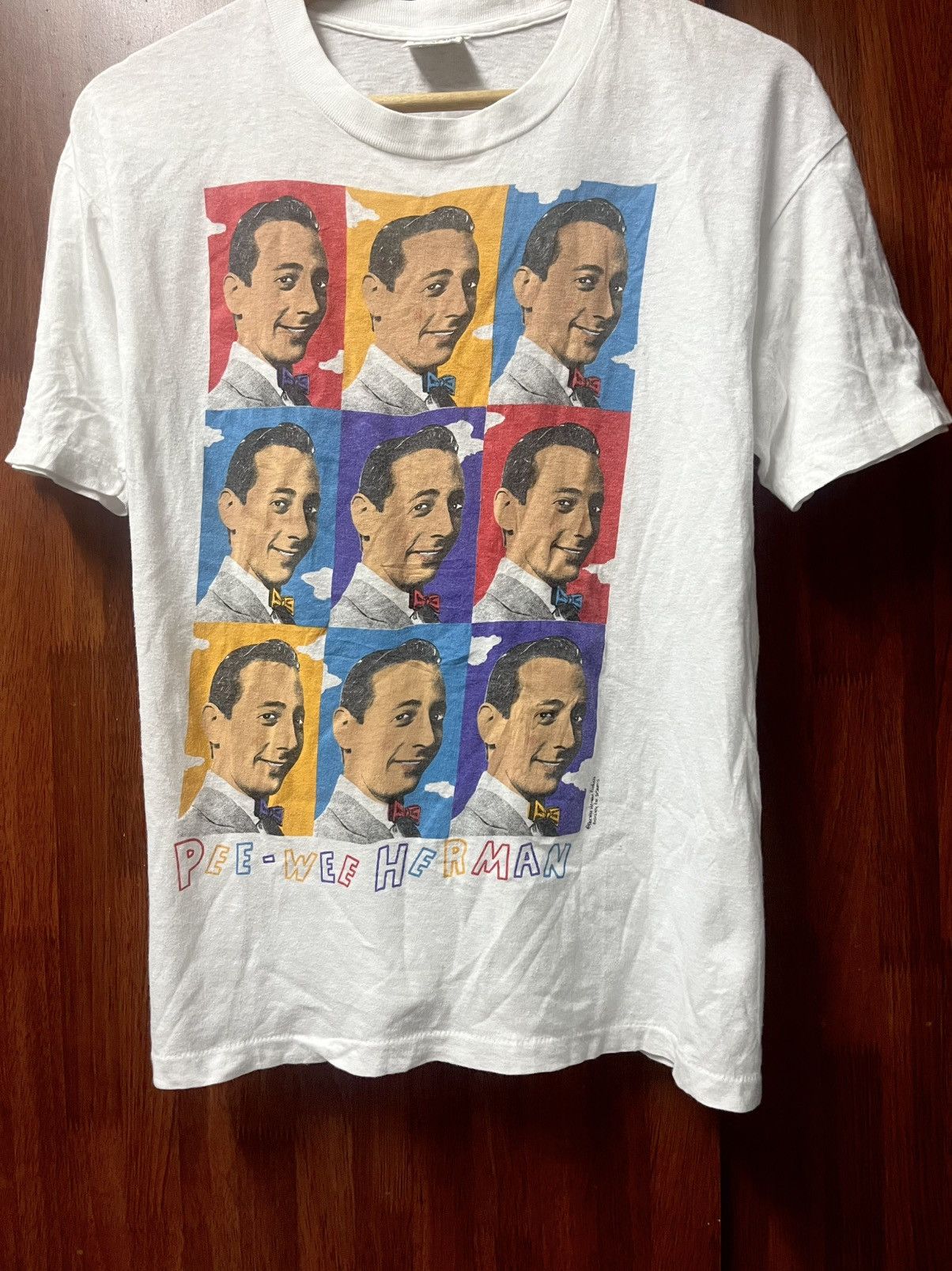 Vintage 🔥Vtg 80s Pee Wee Herman Fictional Character Comedy Size US L / EU 52-54 / 3 - 2 Thumbnail