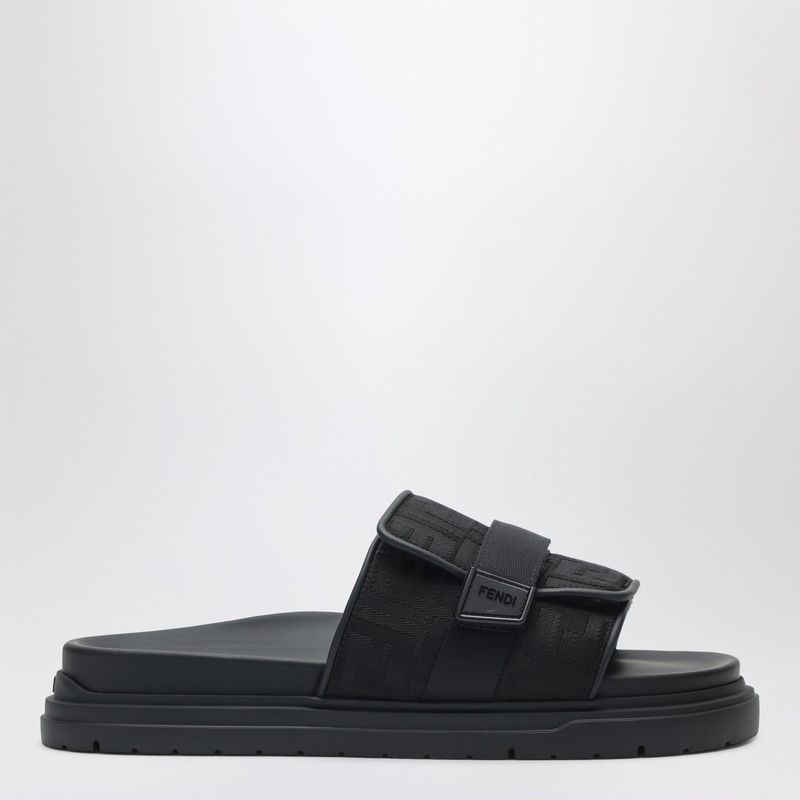 Fendi Fendi Fendi Chunky Slides Black Size US 7 / EU 40 - 1 Thumbnail