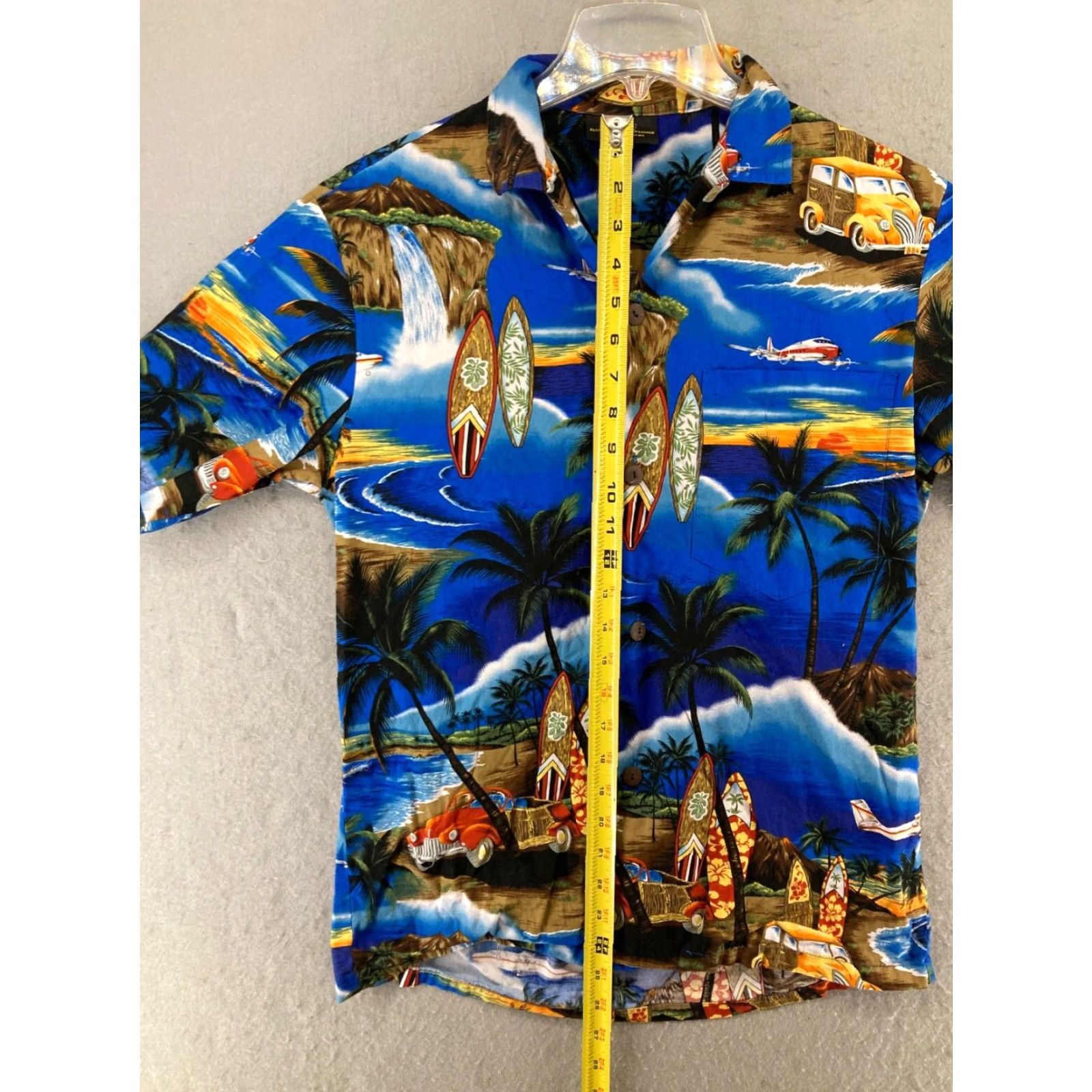 Vintage Royal Creations Mens Shirt Small Blue Hawaiian Tropical Surf Button-Up Size US S / EU 44-46 / 1 - 3 Thumbnail