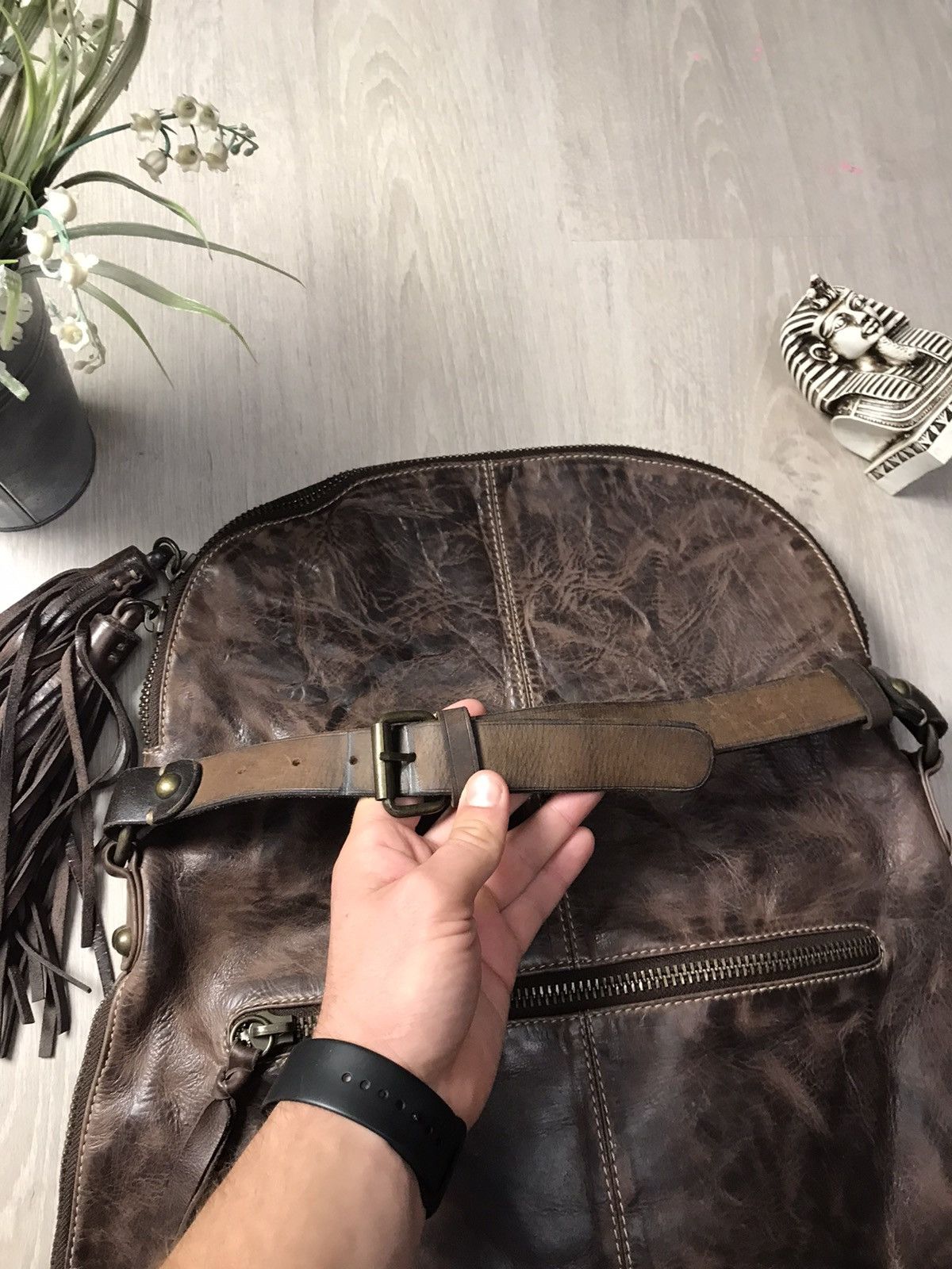 Allsaints × Leather Allsaints brown leather bag Size ONE SIZE - 6 Thumbnail