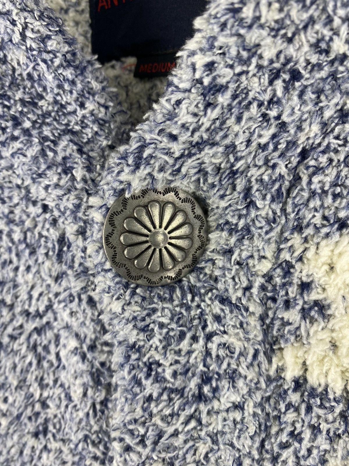 Japanese Brand Anti Ballistic Navajo Fleece Sherpa Button Up Jacket Size XS / US 0-2 / IT 36-38 - 12 Thumbnail