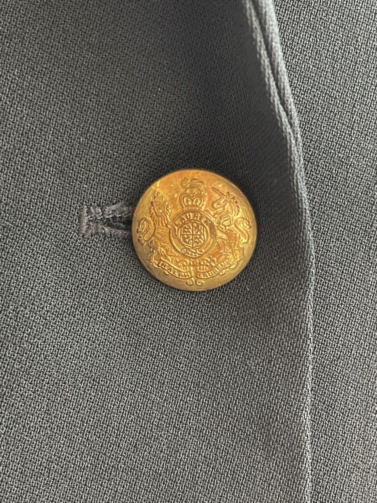 Lauren Ralph Lauren LRL Crown Crest Logo Double Breasted Wool Blazer Jacket 90s Size M / US 6-8 / IT 42-44 - 6 Thumbnail