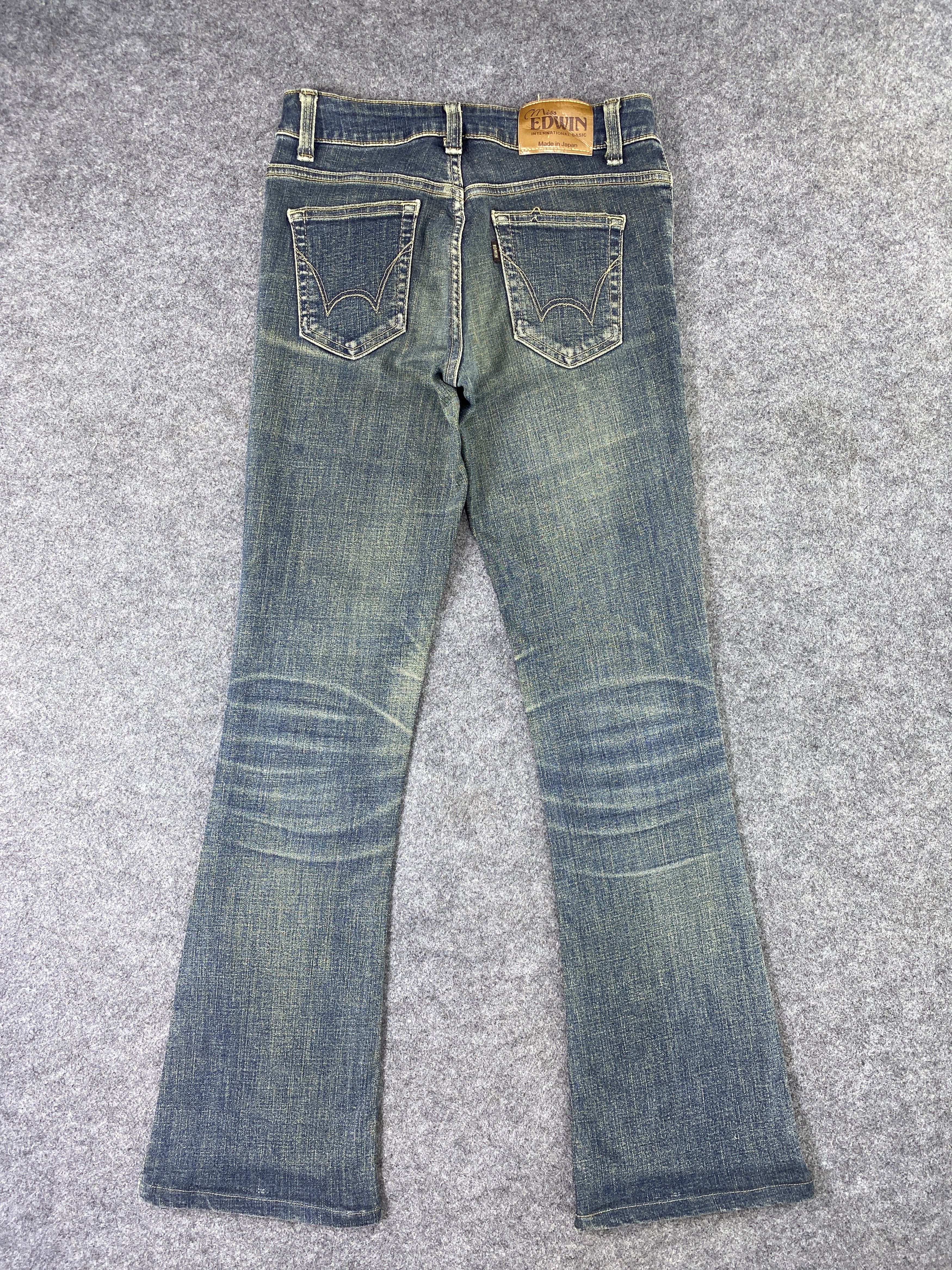 Edwin Miss Edwin Flare Blue Wash Jeans - J1052 Size 27" / US 4 / IT 40 - 3 Thumbnail