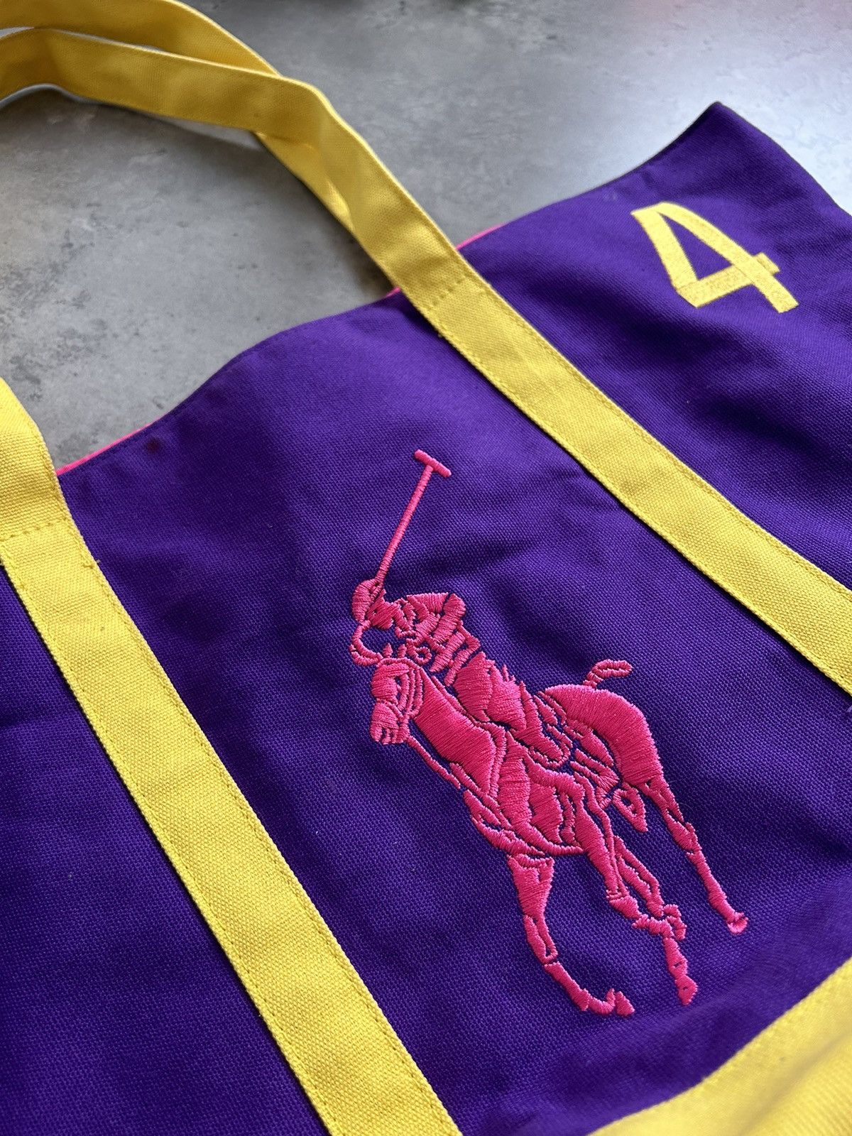 Polo Ralph Lauren × Vintage Polo Ralph Lauren TOTE Bag Big Logo Size ONE SIZE - 4 Thumbnail