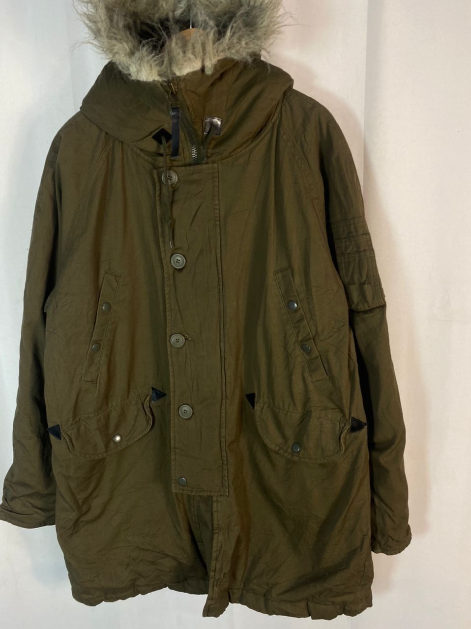 Japanese Brand Unbrand fur hoodie parka jacket Size US L / EU 52-54 / 3 - 2 Thumbnail