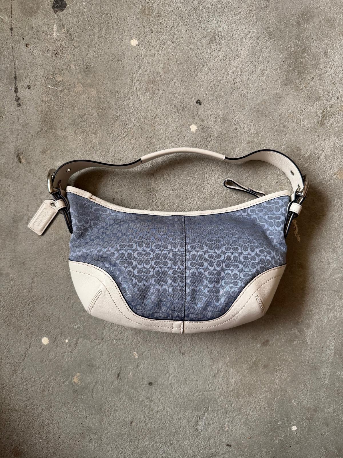 Coach Coach Signature Mini Sufflette Shoulder Bag Blue/White Size ONE SIZE - 5 Thumbnail