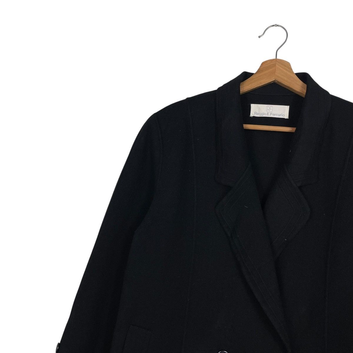 Other Reggio E. Ferrario Double Breasted Wool Coat Size L / US 10 / IT 46 - 6 Thumbnail