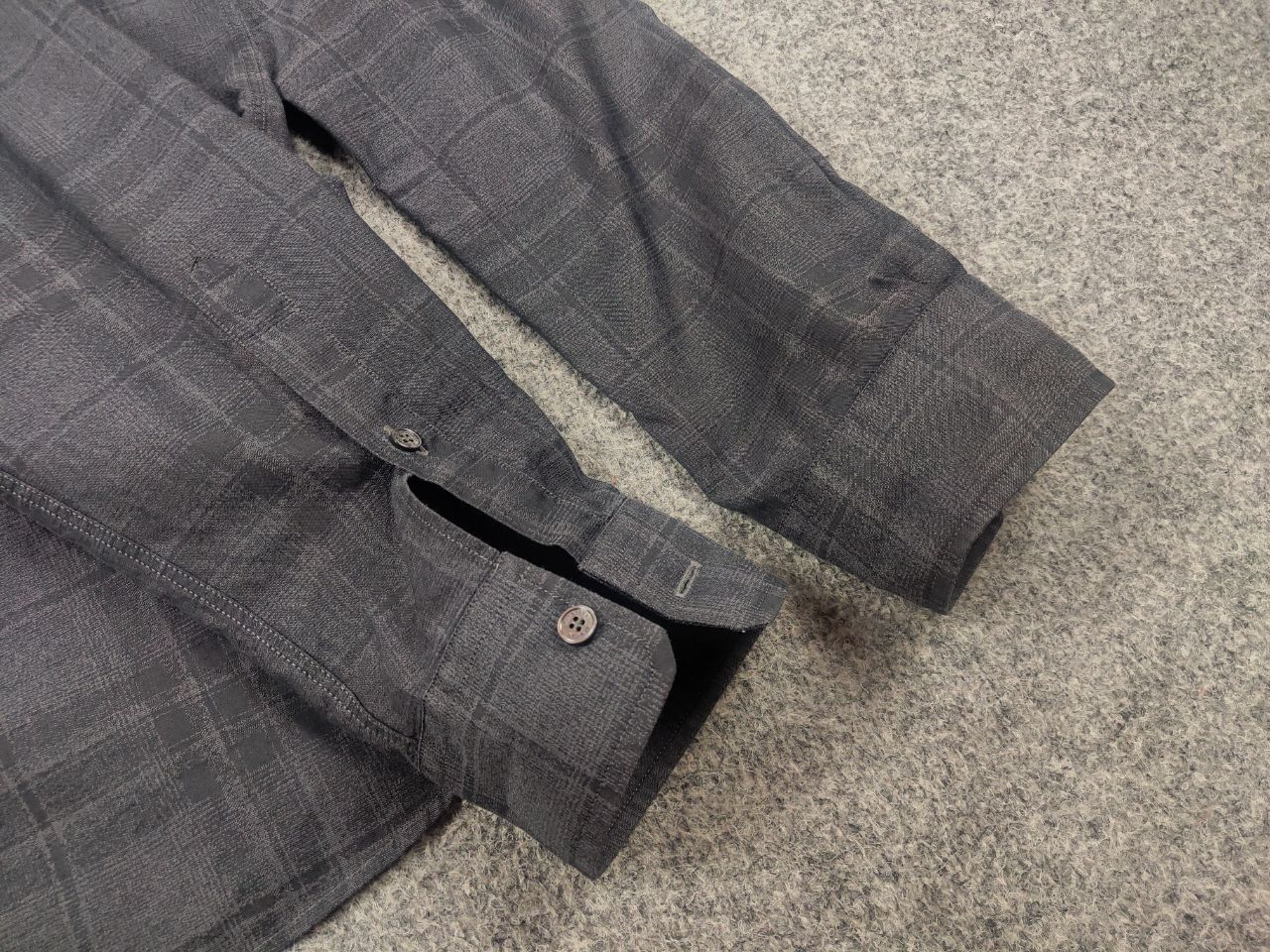 Burberry Burberry London Gray Nova Check Long Sleeve Button Shirt Size US S / EU 44-46 / 1 - 11 Thumbnail