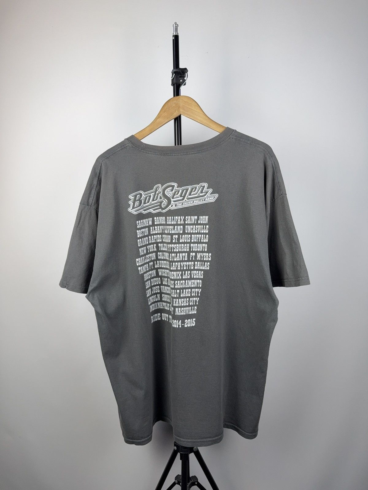 Band Tees × Vintage Bob Seger & The Silver Bullet Band Final Tour Vintage Tshirt Size US XXL / EU 58 / 5 - 6 Thumbnail