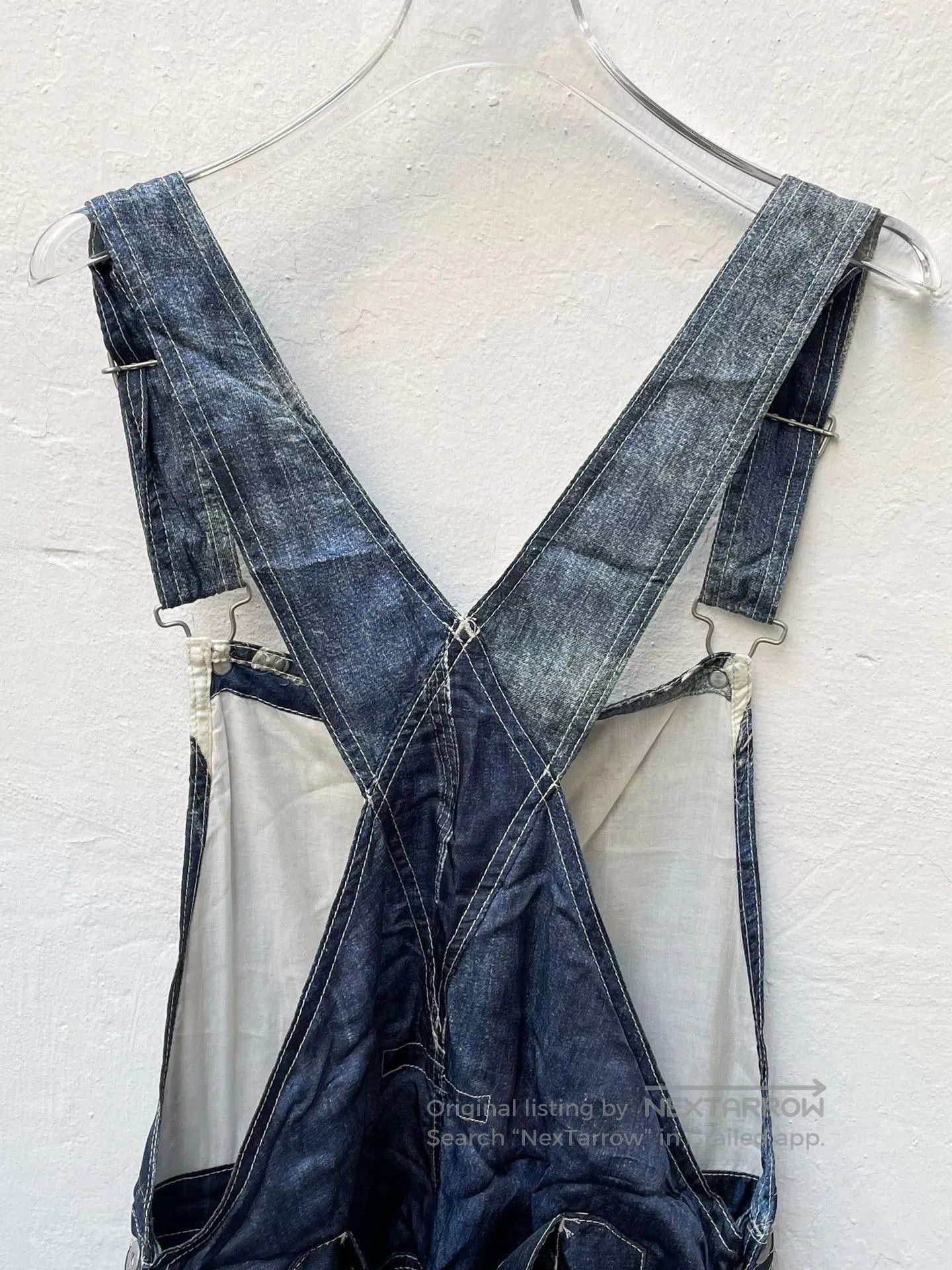 Junya Watanabe junya watanabe long denim overalls pants. Size US 30 / EU 46 - 4 Thumbnail