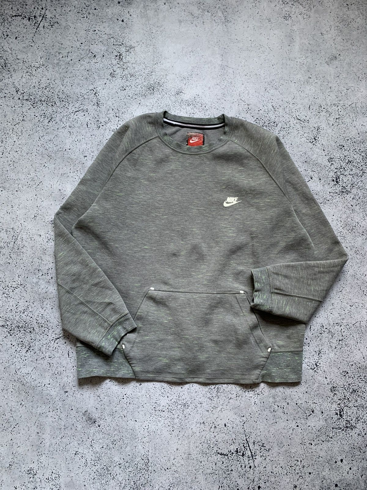 Nike × Vintage Vintage Nike Tech Fleece Sweatshirt Drill Fleece Y2K USA Size US XL / EU 56 / 4 - 1 Thumbnail