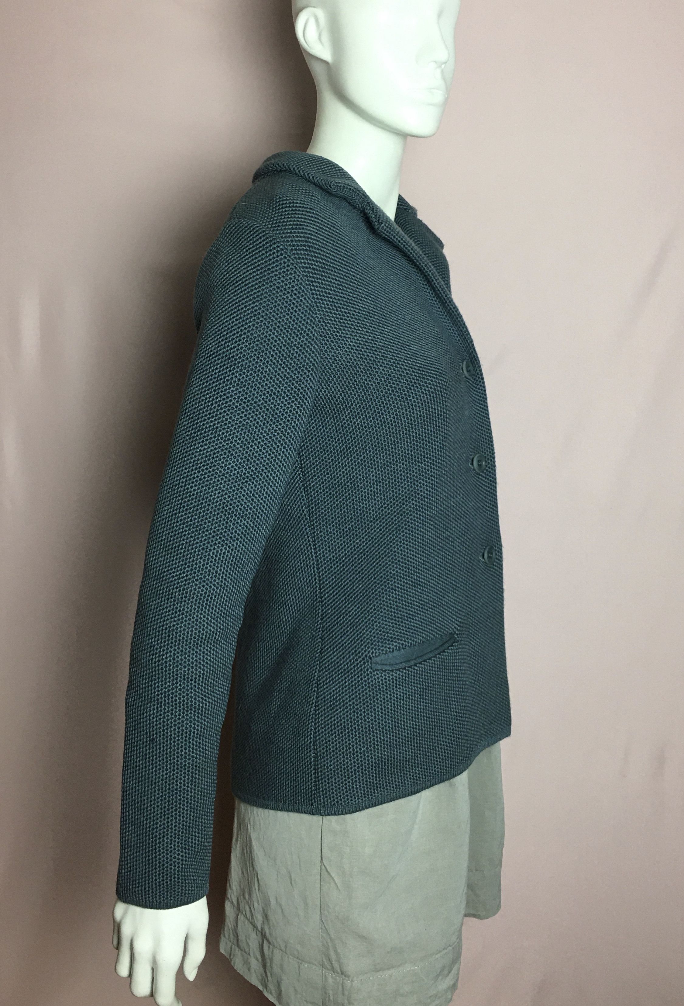 Other Falconeri Italy Wool Knit Jacket Blue Size M Size M / US 6-8 / IT 42-44 - 2 Thumbnail