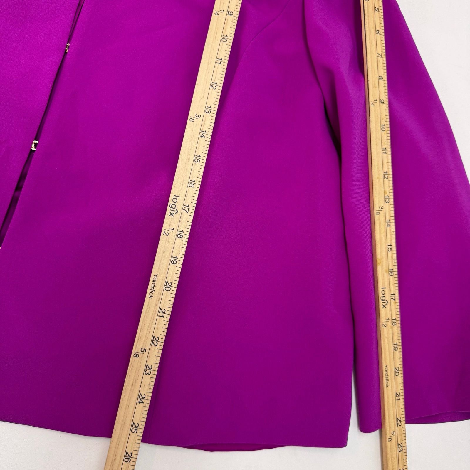Marina Rinaldi Marina Rinaldi Pink Magenta Boxy Blazer Jacket US 24 Career Size 4XL / US 24-26 - 6 Thumbnail