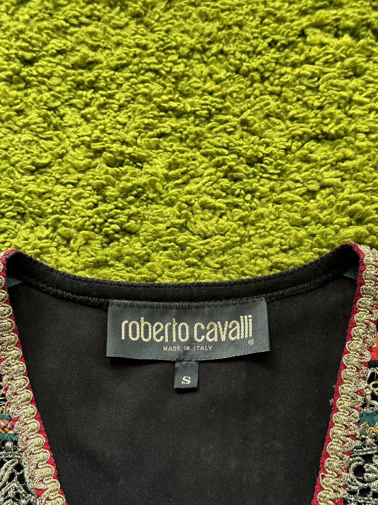 Just Cavalli × Roberto Cavalli × Vintage Roberto Cavalli 90s archive vintage coloured leather vest Size US S / EU 44-46 / 1 - 4 Thumbnail