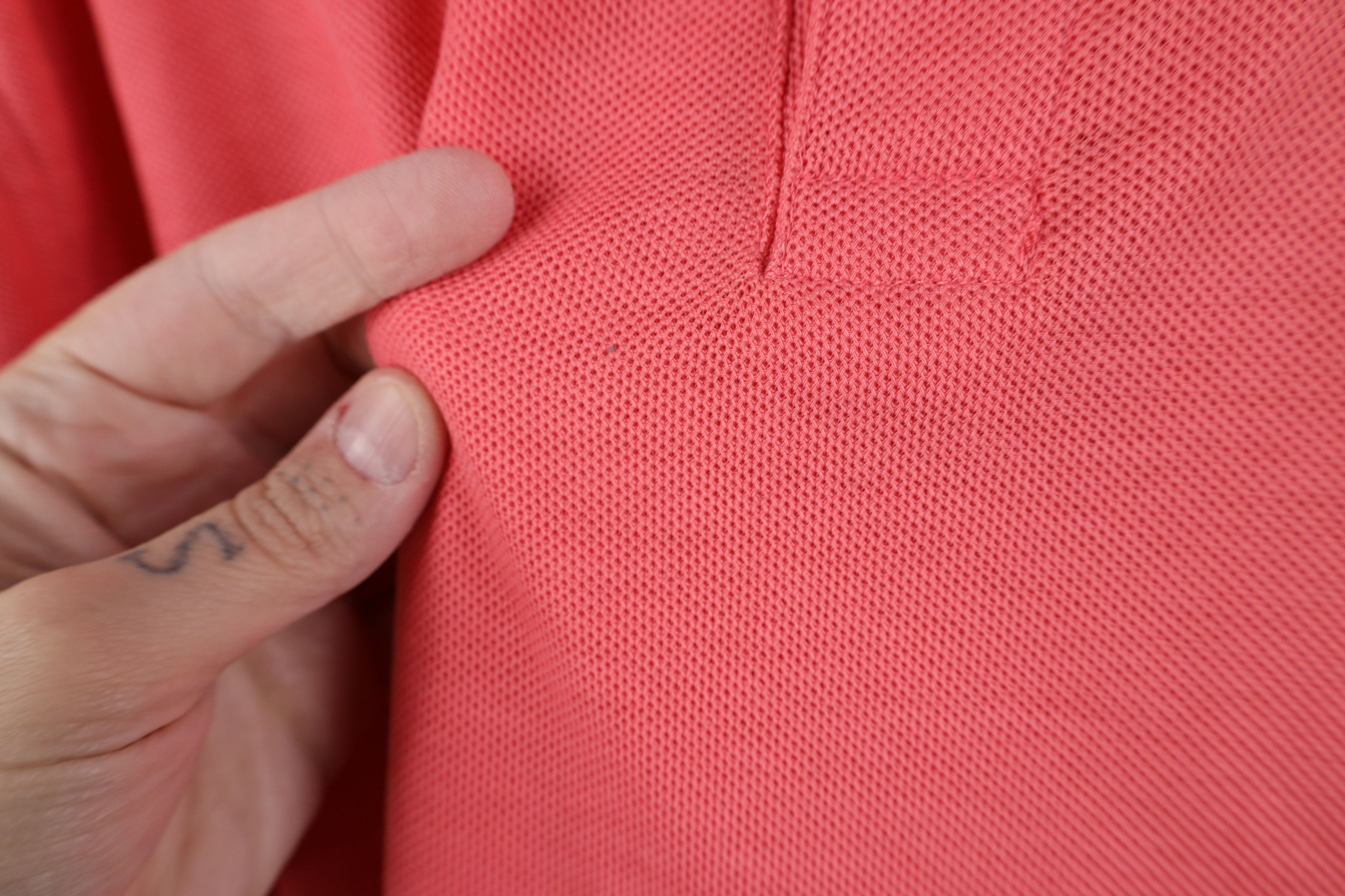 L.L. Bean Vintage 90s LL Bean Double L Cotton Knit Golf Polo Pink USA Size US XL / EU 56 / 4 - 9 Thumbnail