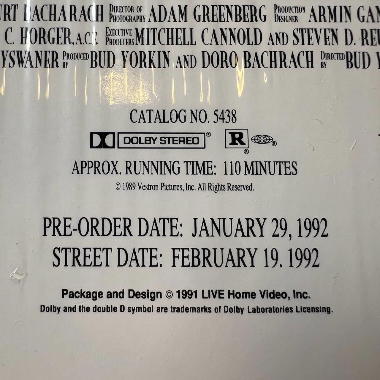 Designer Love Hurts VHS SCREENER / DEMO Jeff Daniels SEALED RARE Size ONE SIZE - 7 Thumbnail