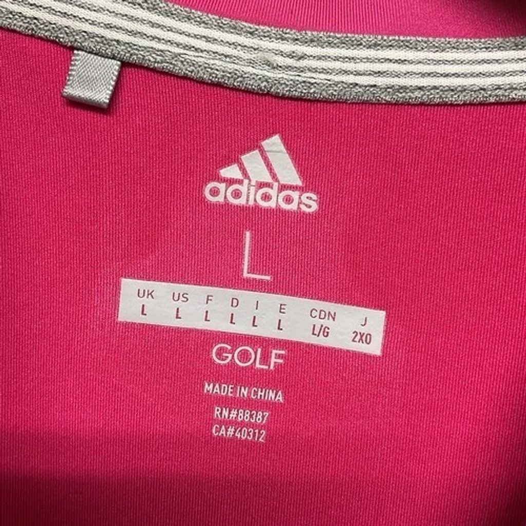Adidas NWOT Adidas Pink/Navy Short Sleeve Golf Polo Shirt Men Large Size US L / EU 52-54 / 3 - 2 Thumbnail