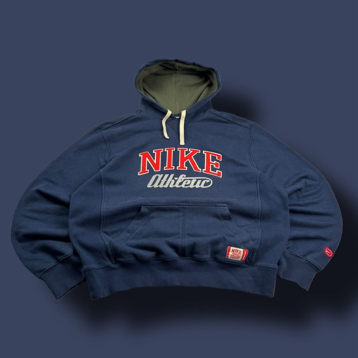Nike × Vintage NIKE VINTAGE CENTER LOGO OVERSIZE BOXY HOODIE Size US M / EU 48-50 / 2 - 1 Thumbnail